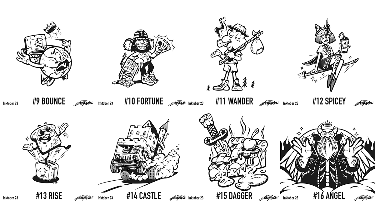 Bourneart inktober 2023 — Изображение №6 — Иллюстрация на Dprofile