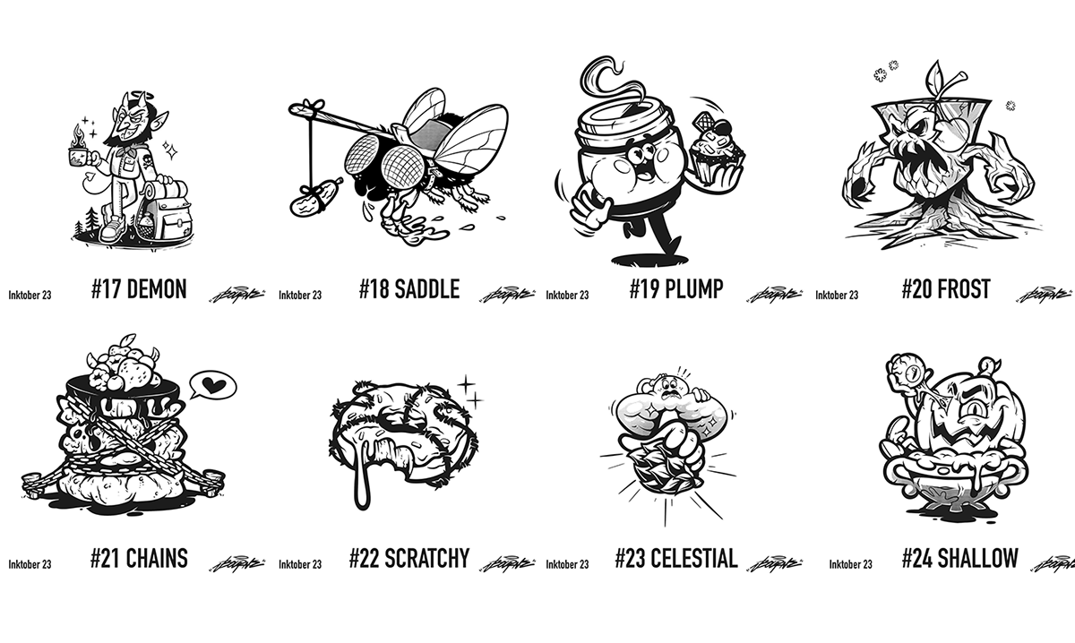 Bourneart inktober 2023 — Изображение №11 — Иллюстрация на Dprofile