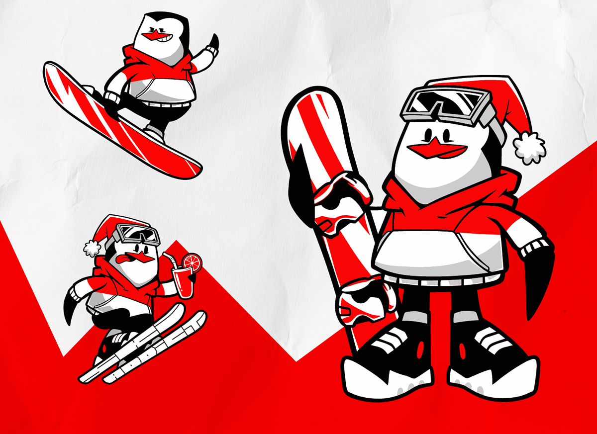 Персонаж для SKI ADDICT — Изображение №4 — Брендинг, Иллюстрация на Dprofile