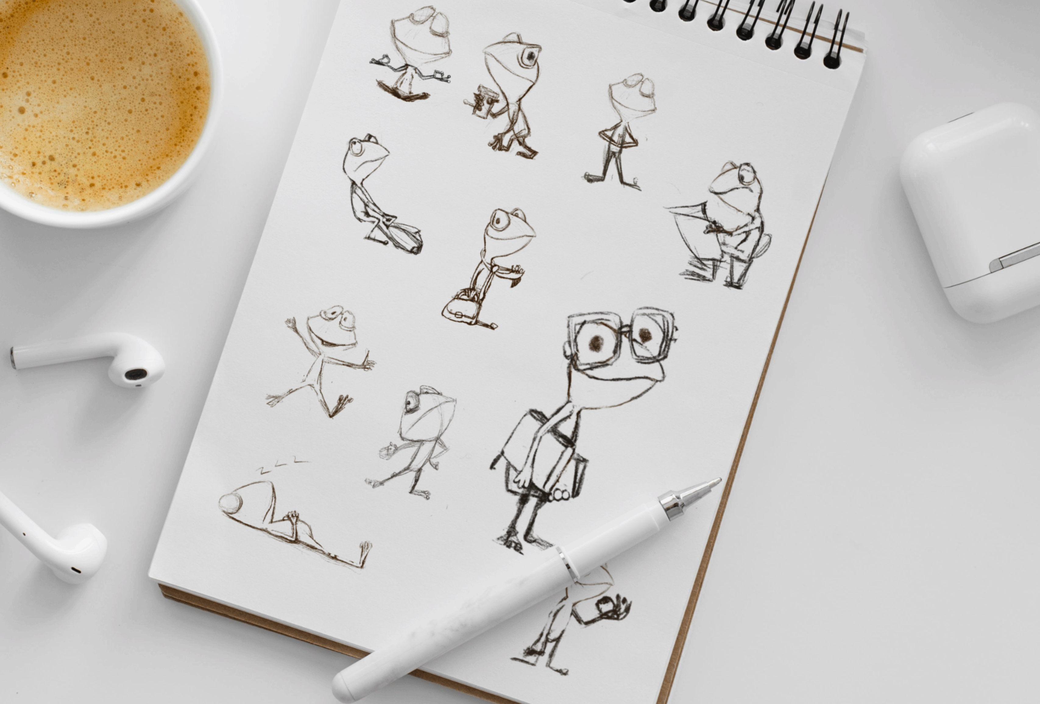 Character design. Cute frogs — Изображение №2 — Иллюстрация, Графика на Dprofile