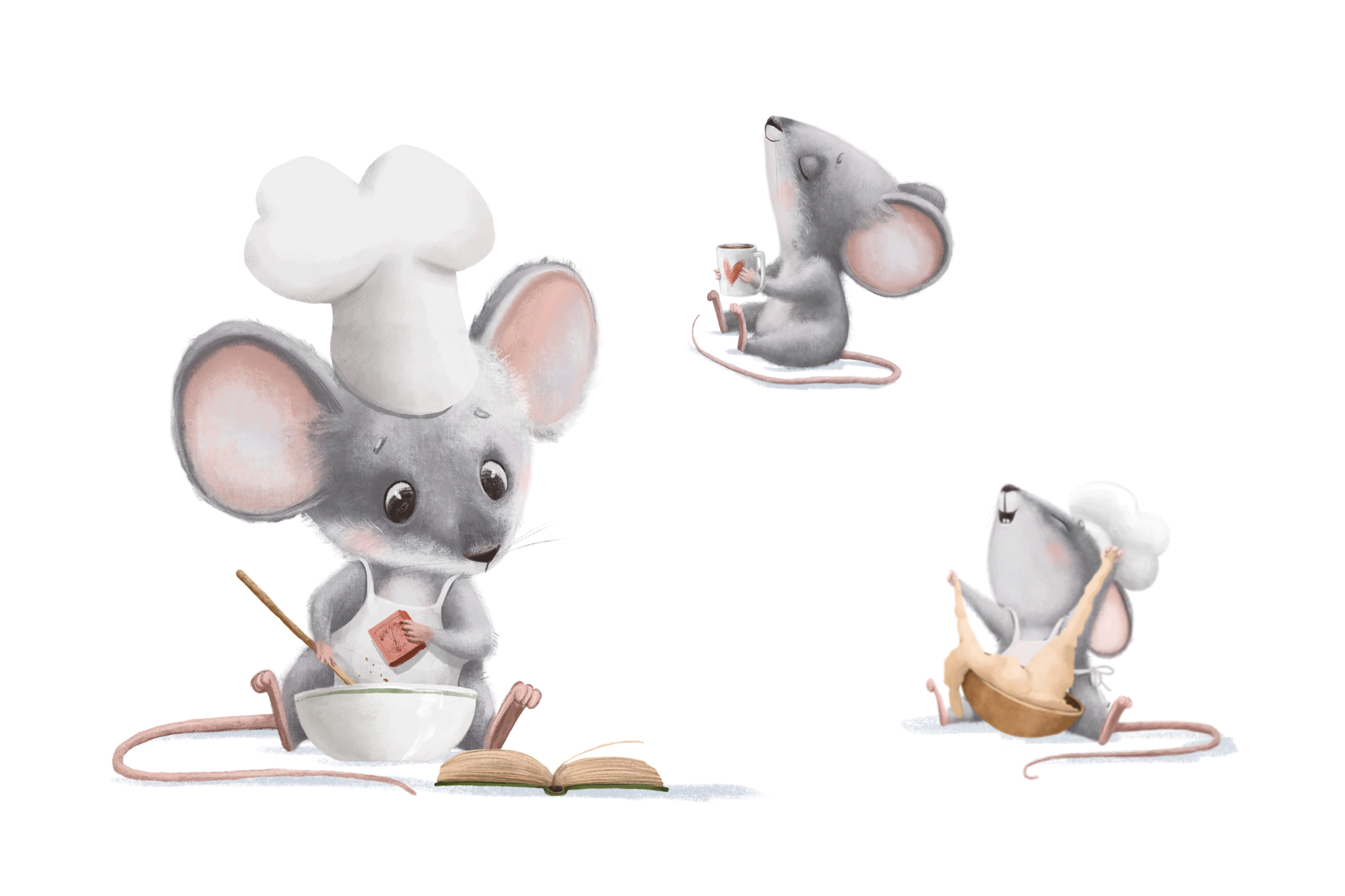 CHARACTER DESIGN. MOUSE COOK — Изображение №4 — Иллюстрация, Маркетинг на Dprofile