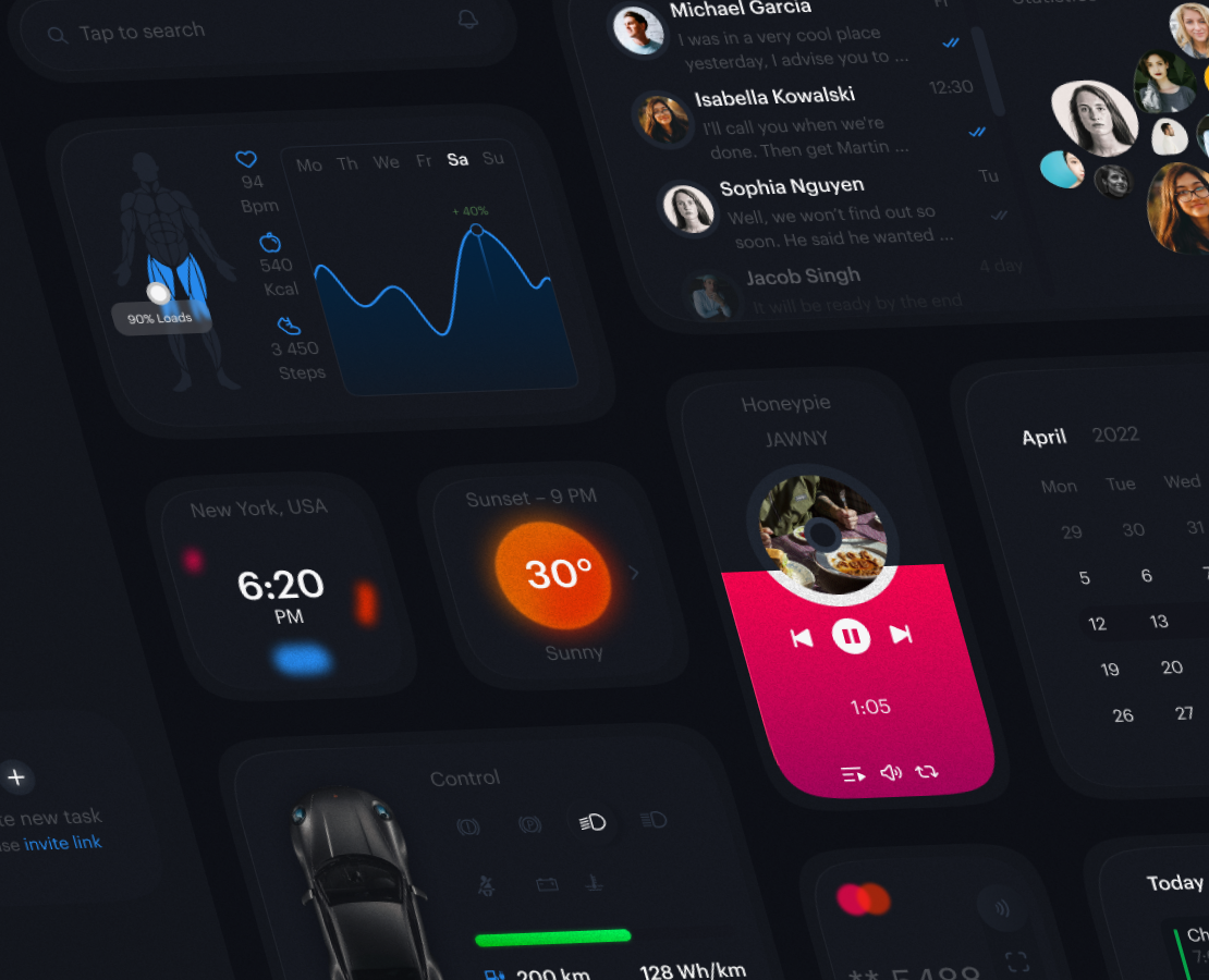 Dashboard — Интерфейсы на Dprofile