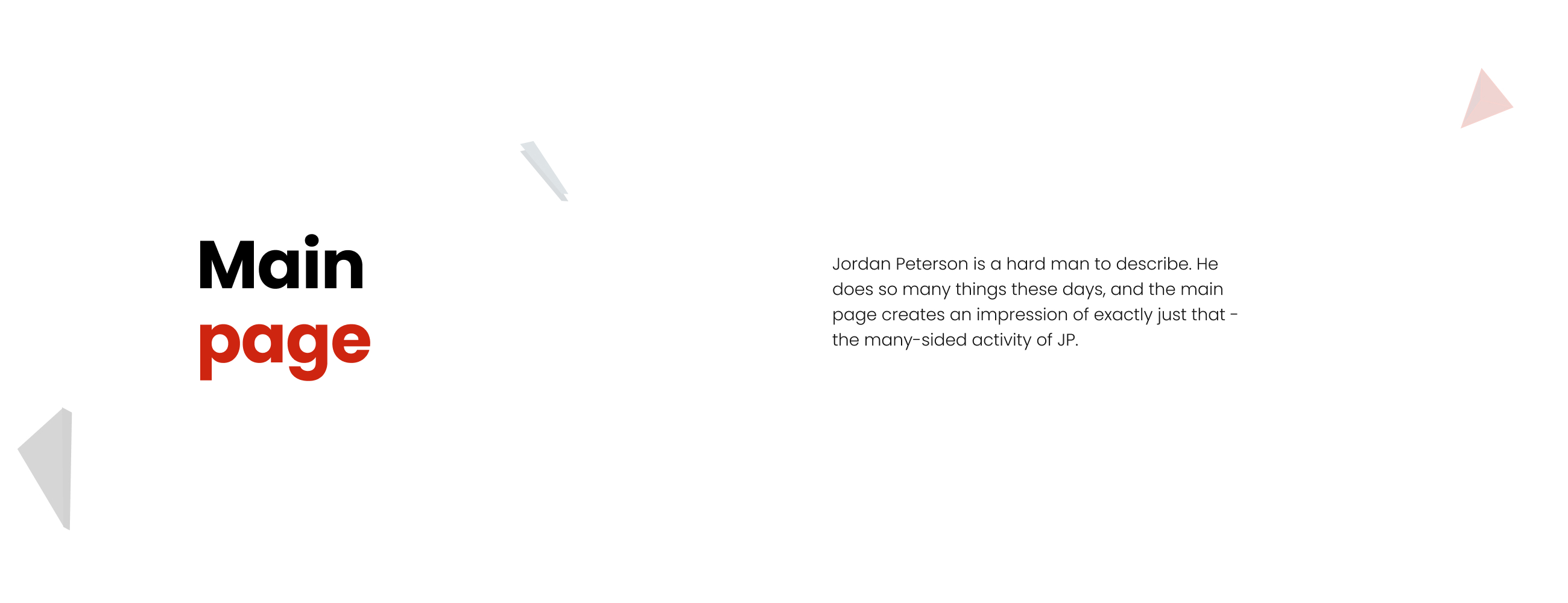 Jordan Peterson - персональный сайт — Изображение №4 — Интерфейсы на Dprofile