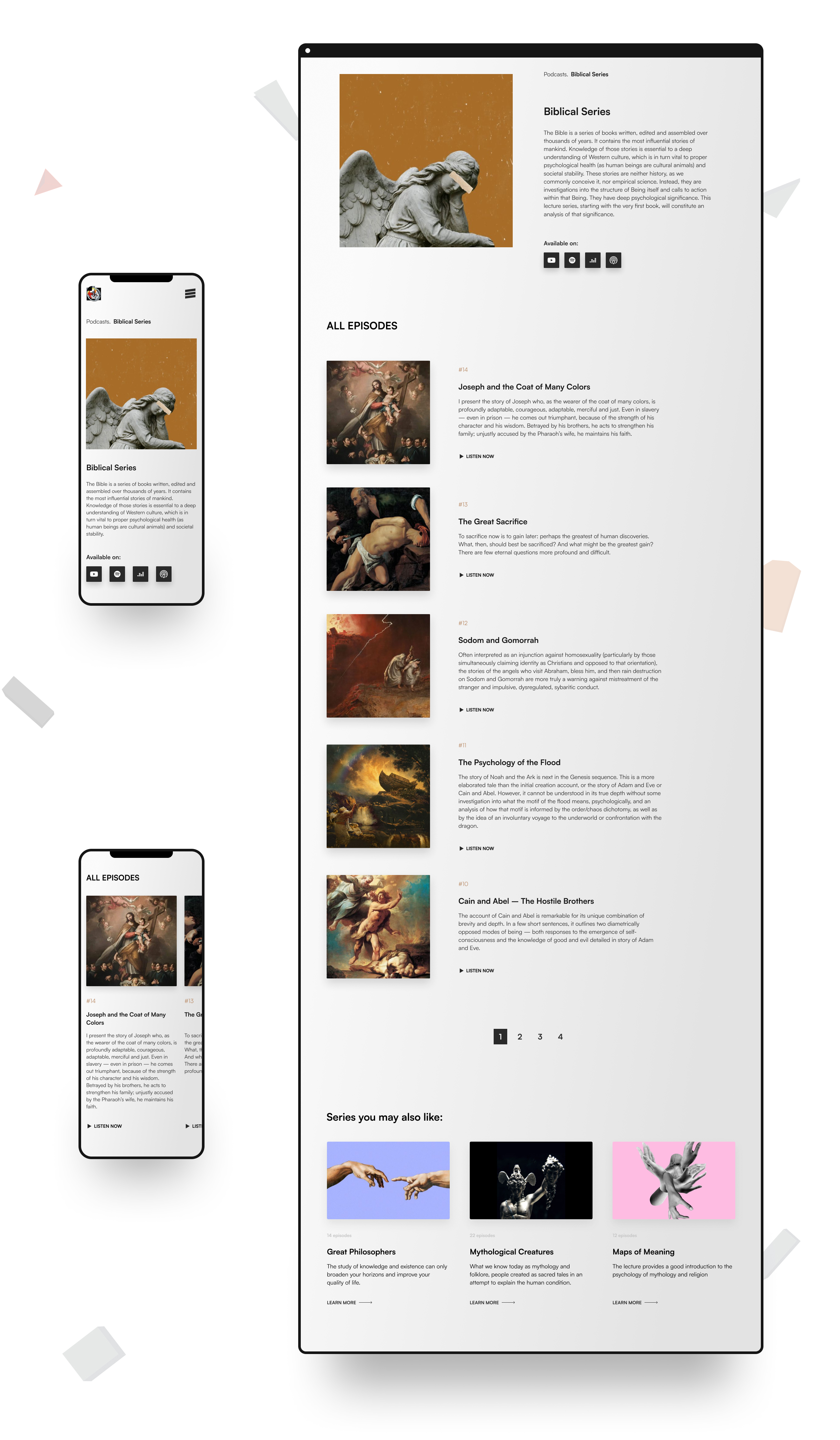 Jordan Peterson - персональный сайт — Изображение №14 — Интерфейсы на Dprofile