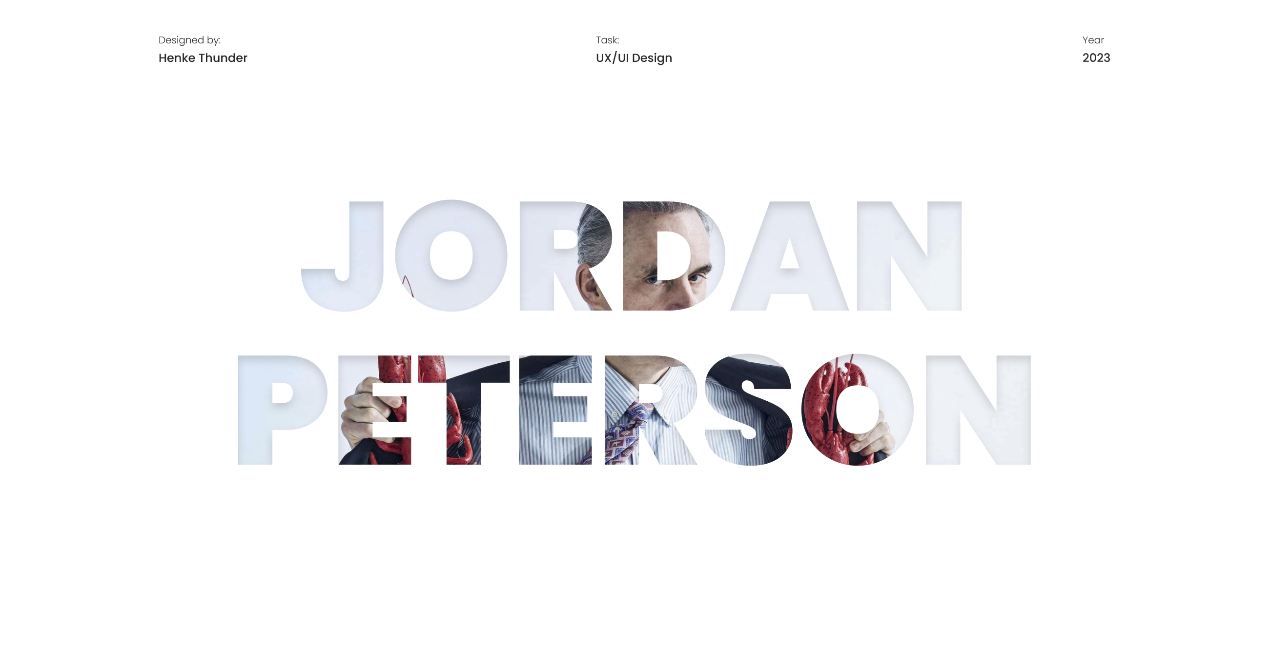 Jordan Peterson - персональный сайт — Изображение №1 — Интерфейсы на Dprofile