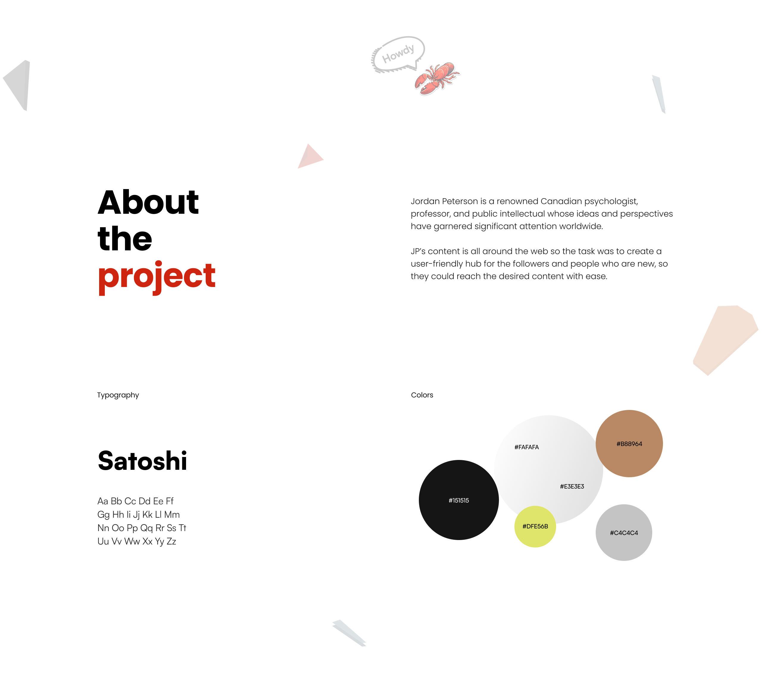 Jordan Peterson - персональный сайт — Изображение №2 — Интерфейсы на Dprofile