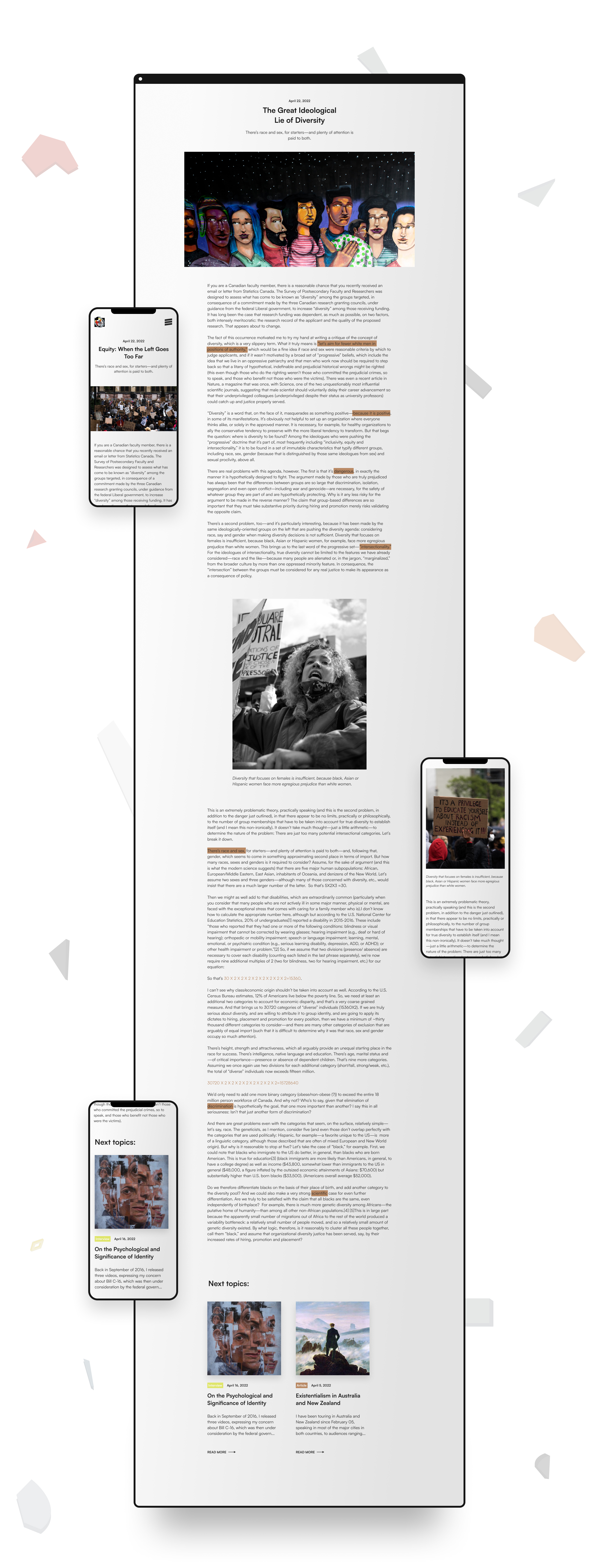 Jordan Peterson - персональный сайт — Изображение №10 — Интерфейсы на Dprofile