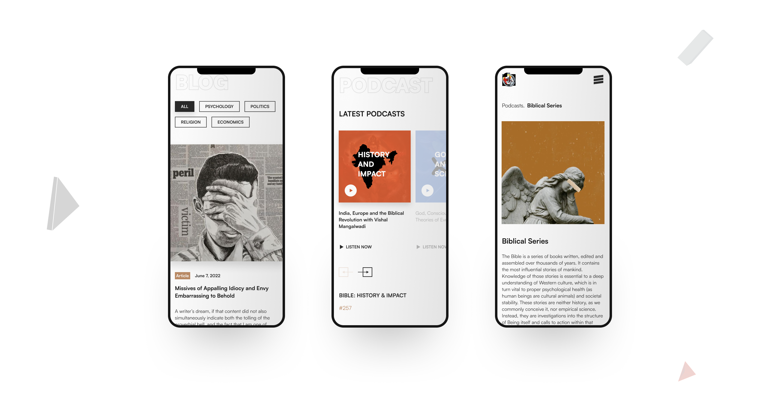 Jordan Peterson - персональный сайт — Изображение №18 — Интерфейсы на Dprofile