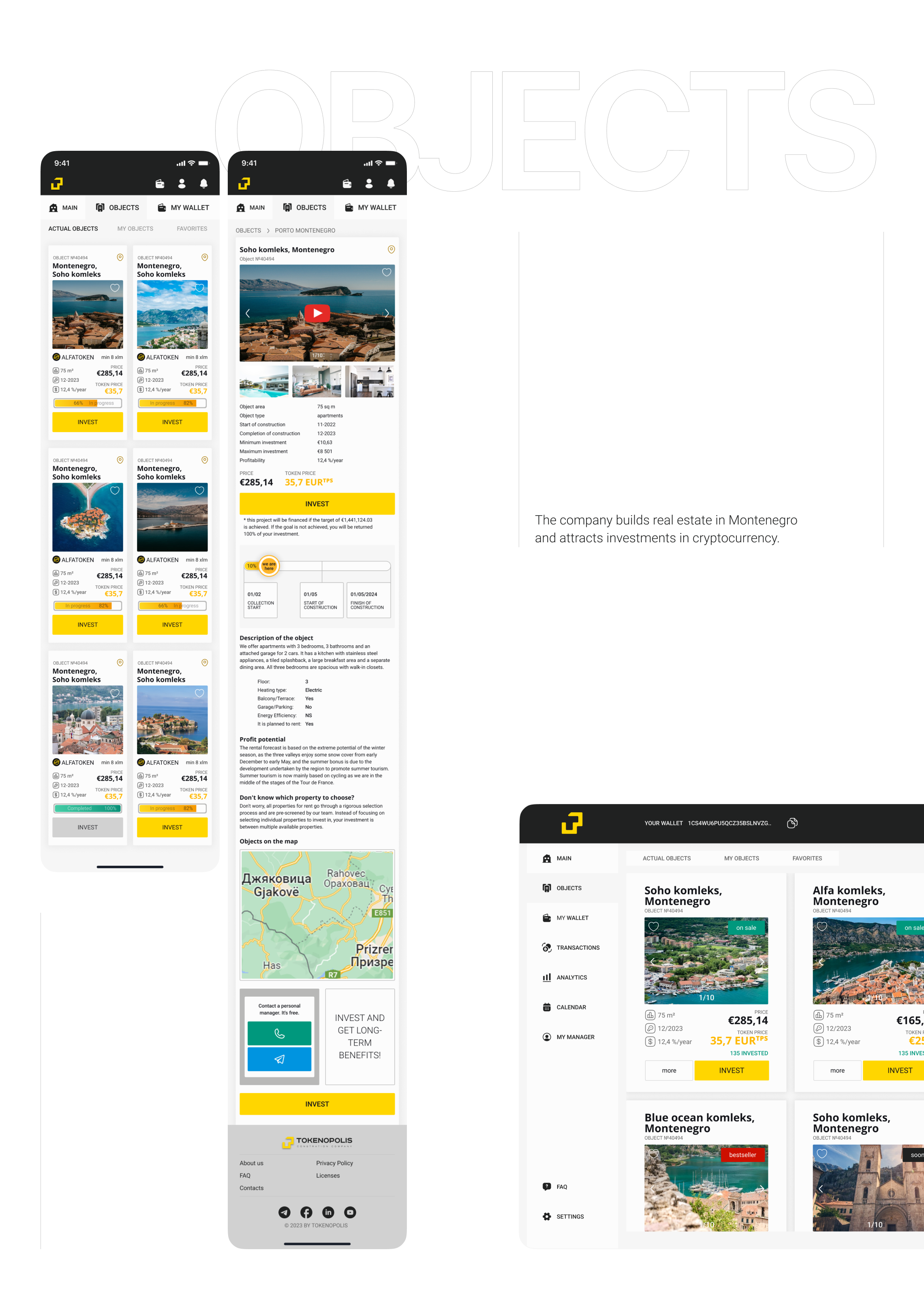 Platform for cryptocurrency investors — Изображение №7 — Интерфейсы на Dprofile