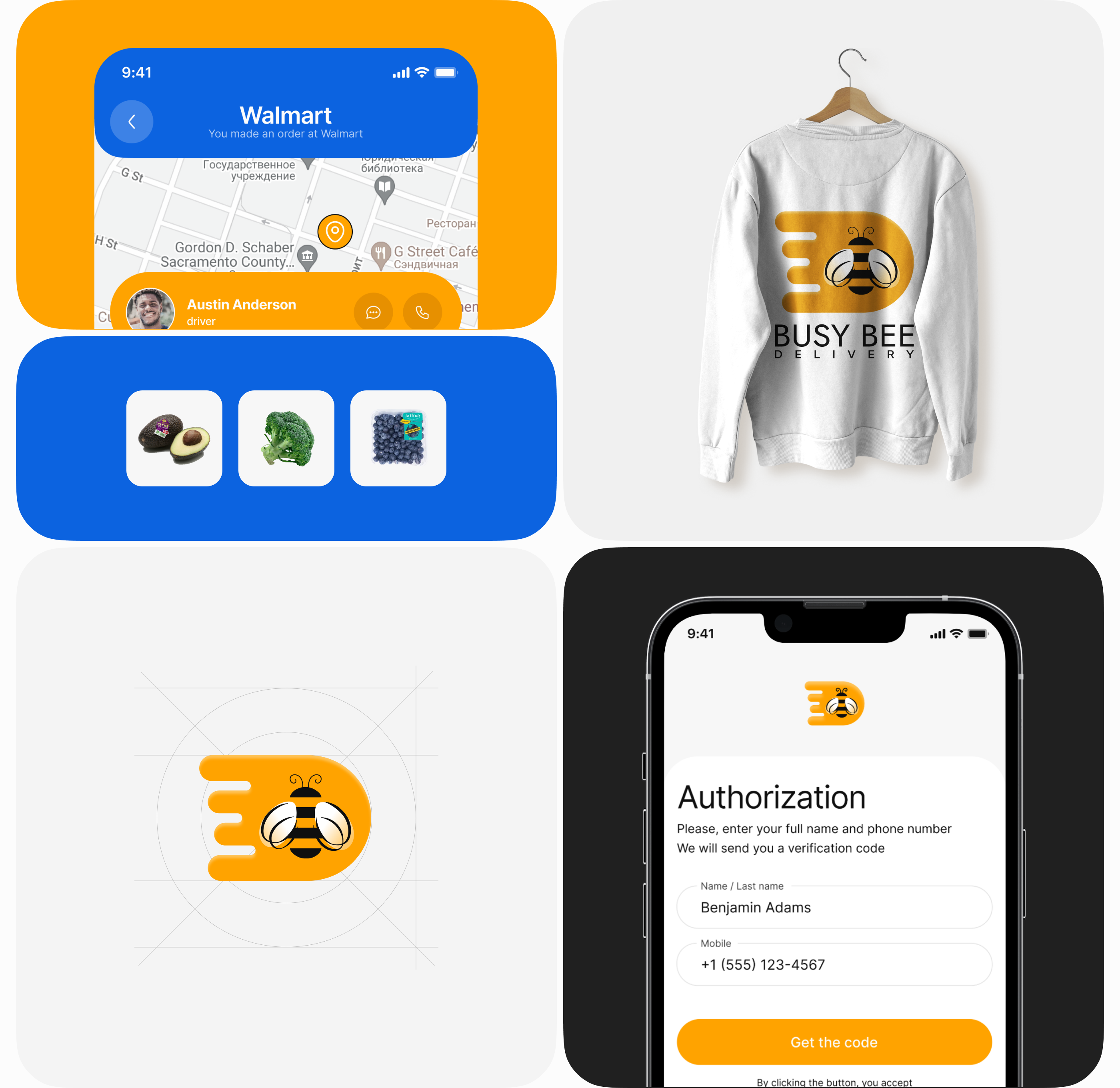 UX/UI мобильное приложение доставка. Delivery mobile app — Изображение №4 — Интерфейсы, Брендинг на Dprofile