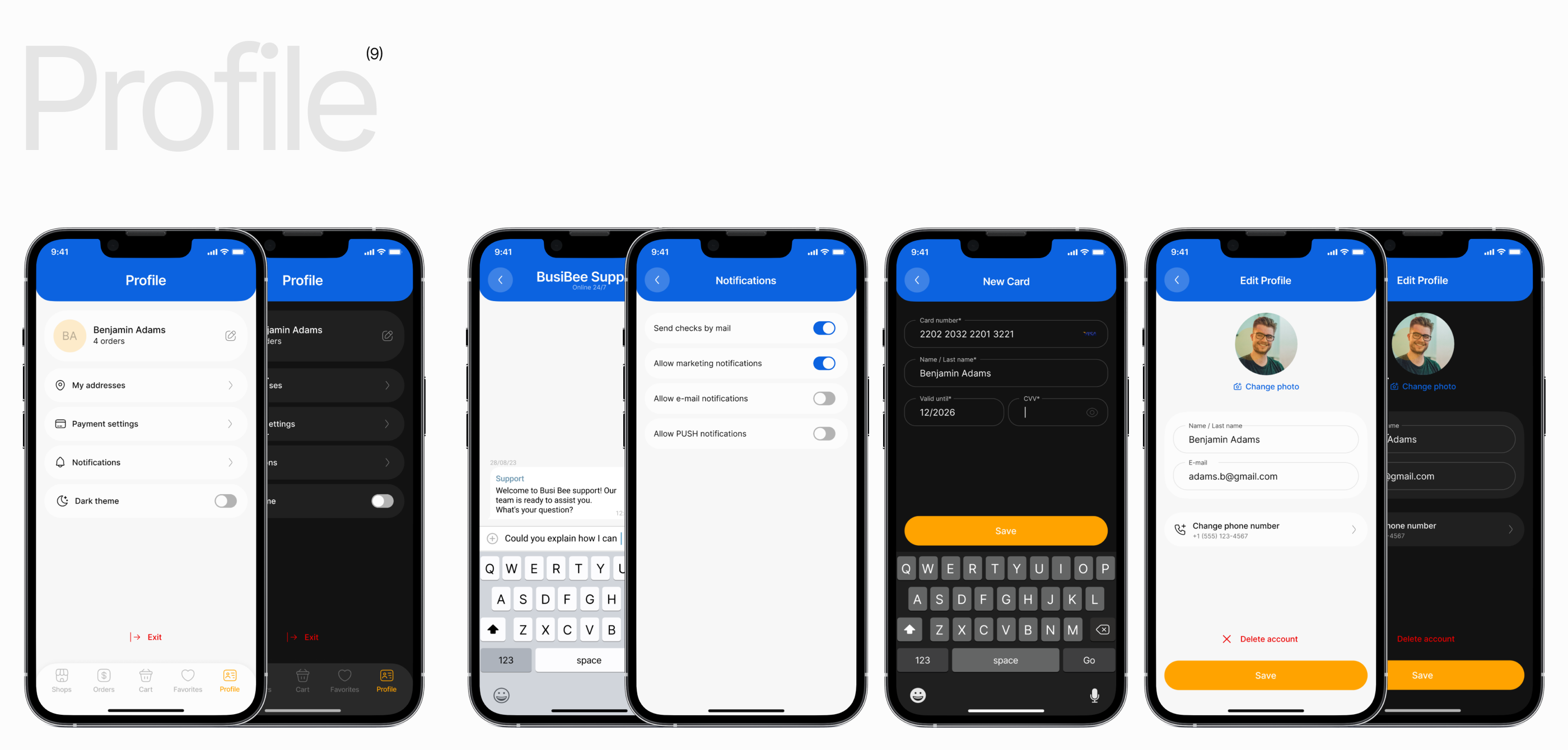 UX/UI мобильное приложение доставка. Delivery mobile app — Изображение №13 — Интерфейсы, Брендинг на Dprofile