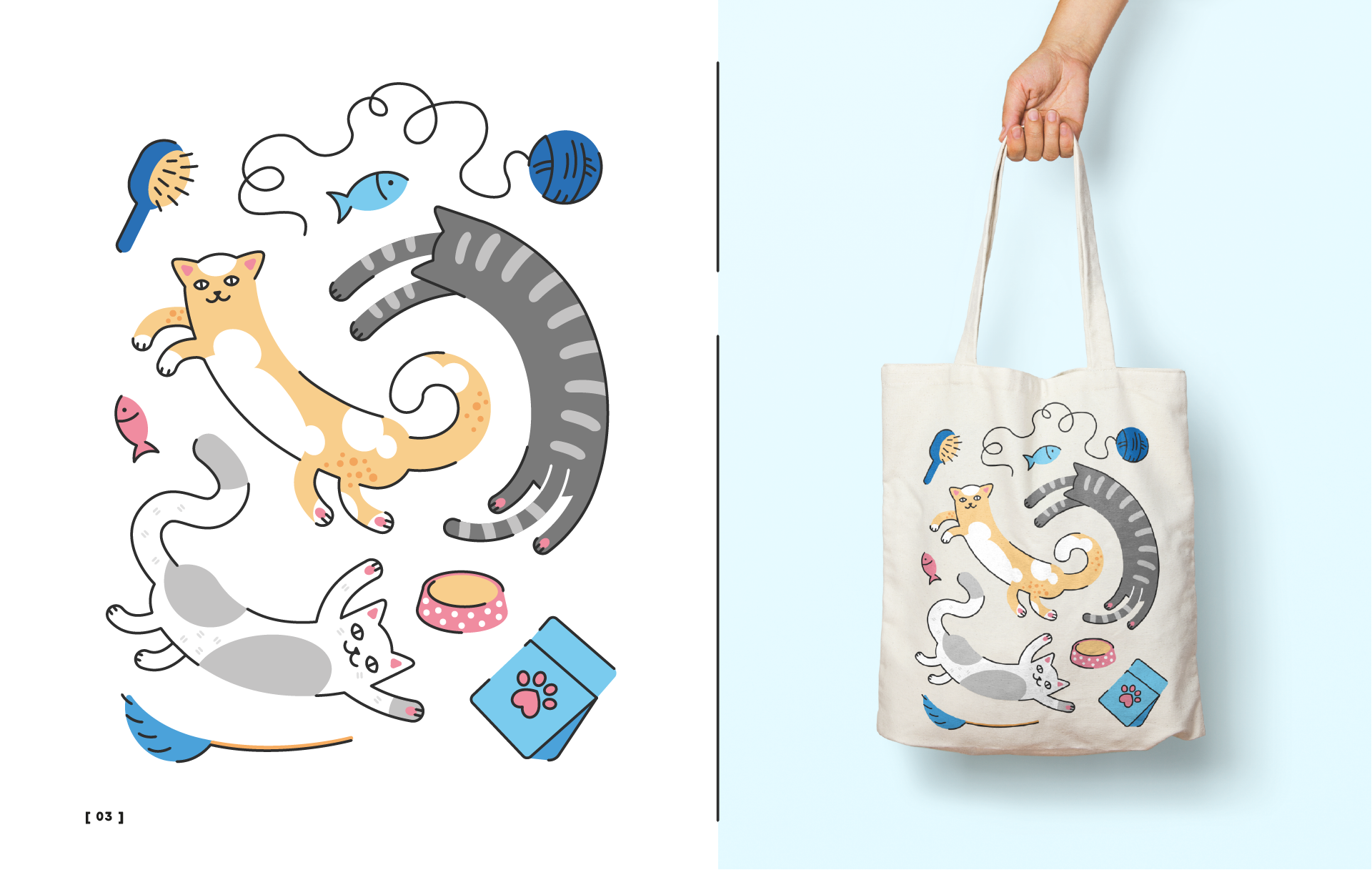Мерч МУРКОША | merchandise for cat adoption center — Изображение №5 — Брендинг, Иллюстрация на Dprofile