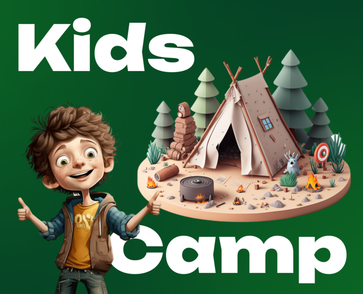 Kids Camp — Интерфейсы, 3D на Dprofile