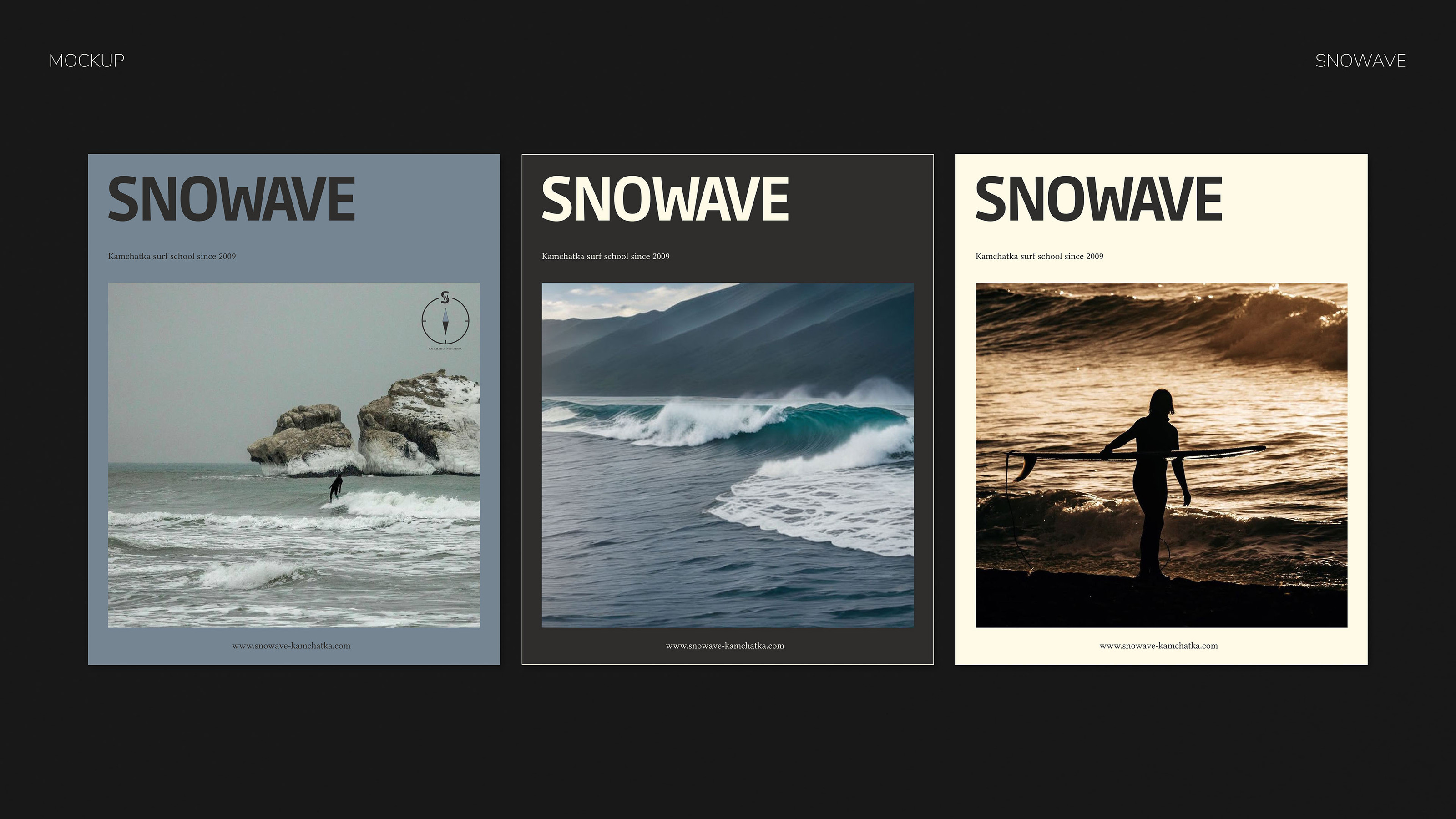 SNOWAVE KAMCHATKA SURF SCHOOL THE BRAND IDENTITY — Изображение №17 — Брендинг на Dprofile