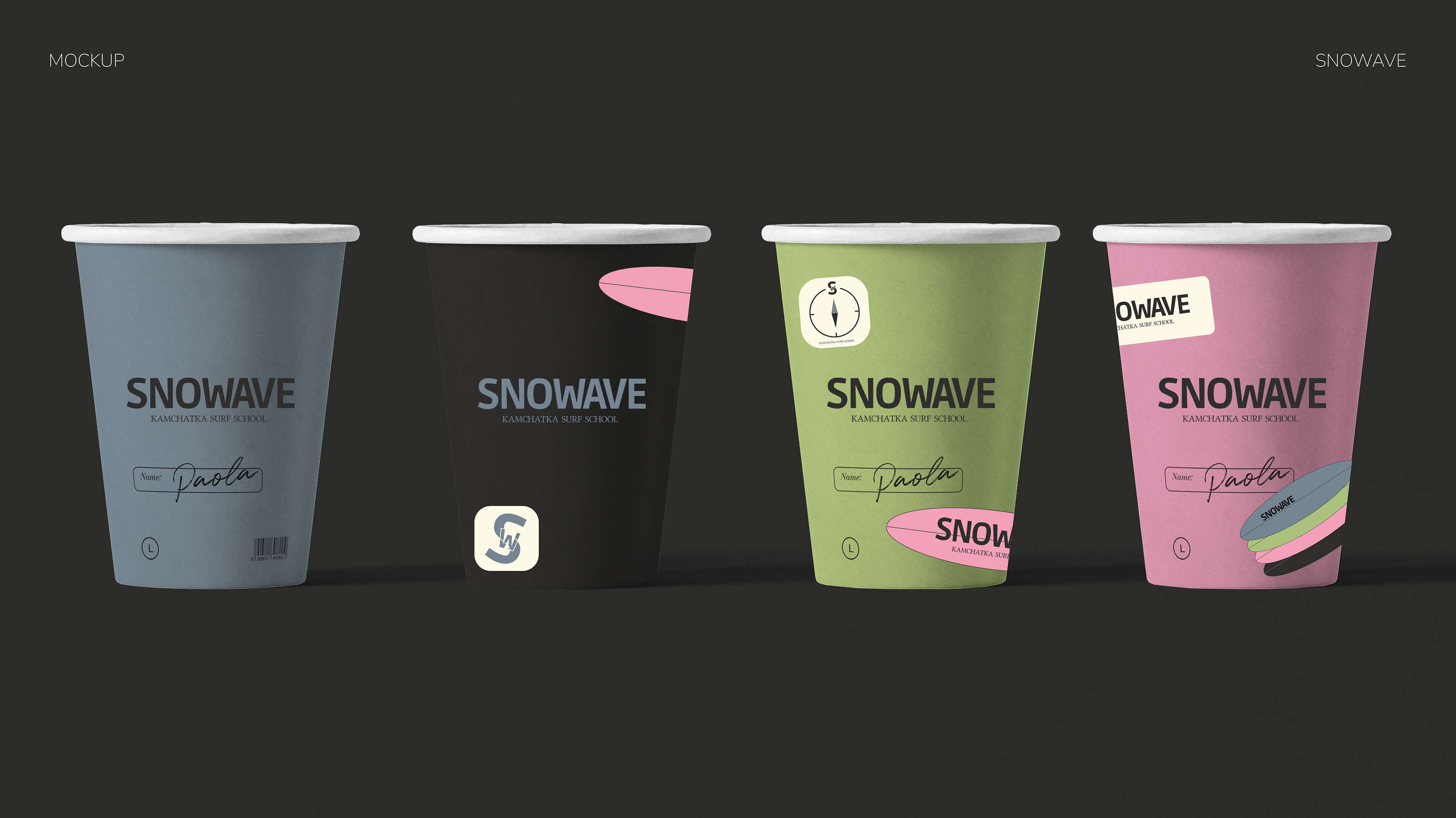 SNOWAVE KAMCHATKA SURF SCHOOL THE BRAND IDENTITY — Изображение №9 — Брендинг на Dprofile