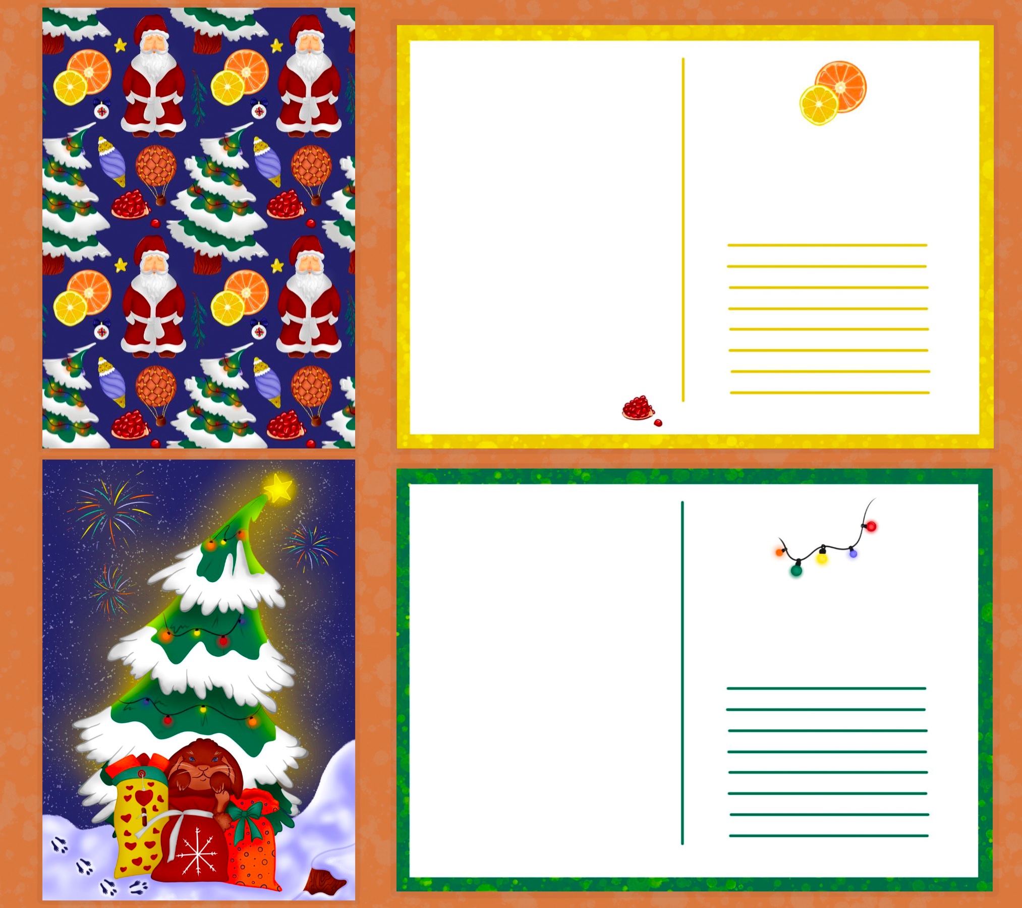 NEW YEAR POSTCARD — Изображение №6 — Иллюстрация, Графика на Dprofile
