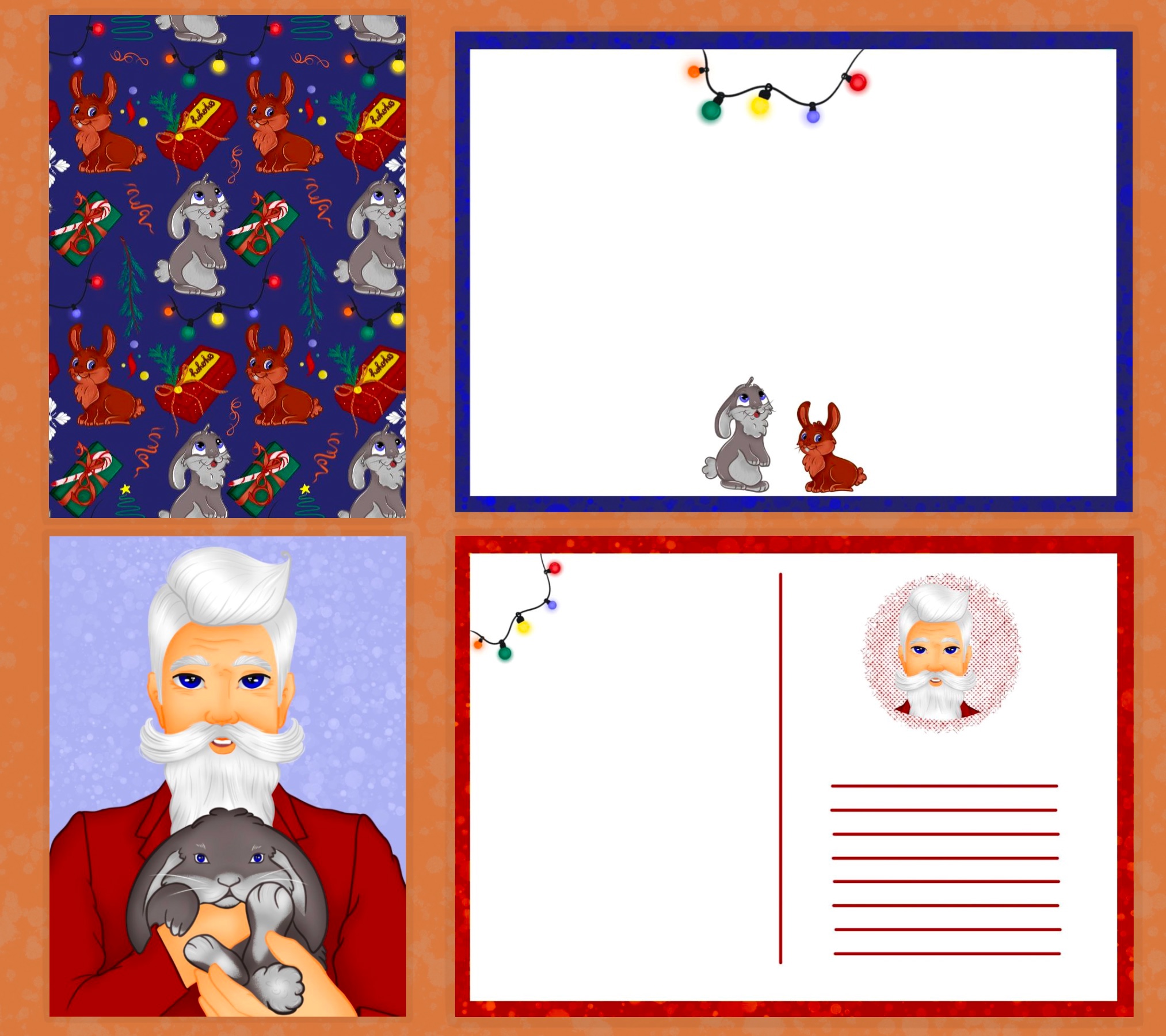 NEW YEAR POSTCARD — Изображение №5 — Иллюстрация, Графика на Dprofile