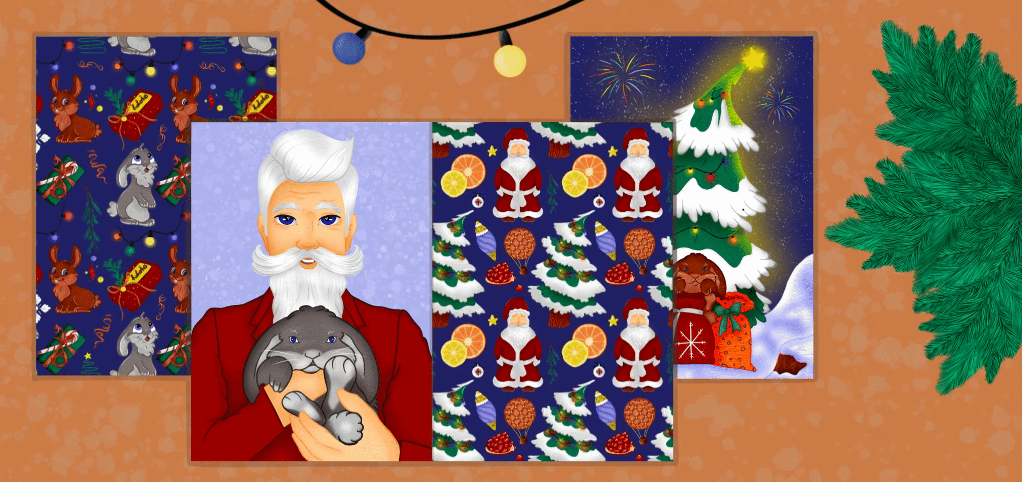 NEW YEAR POSTCARD — Изображение №2 — Иллюстрация, Графика на Dprofile