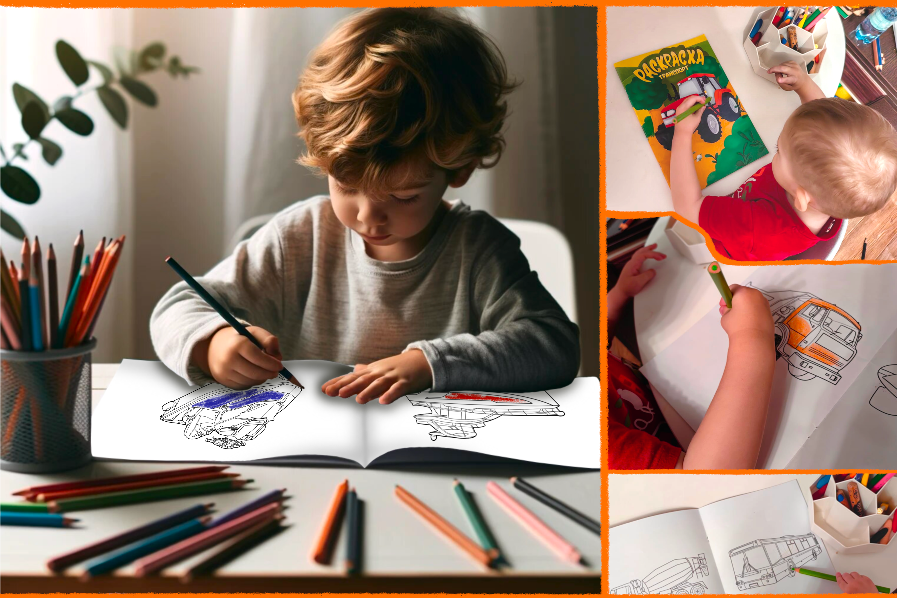 VEHICLES COLORING BOOK — Изображение №5 — Иллюстрация на Dprofile