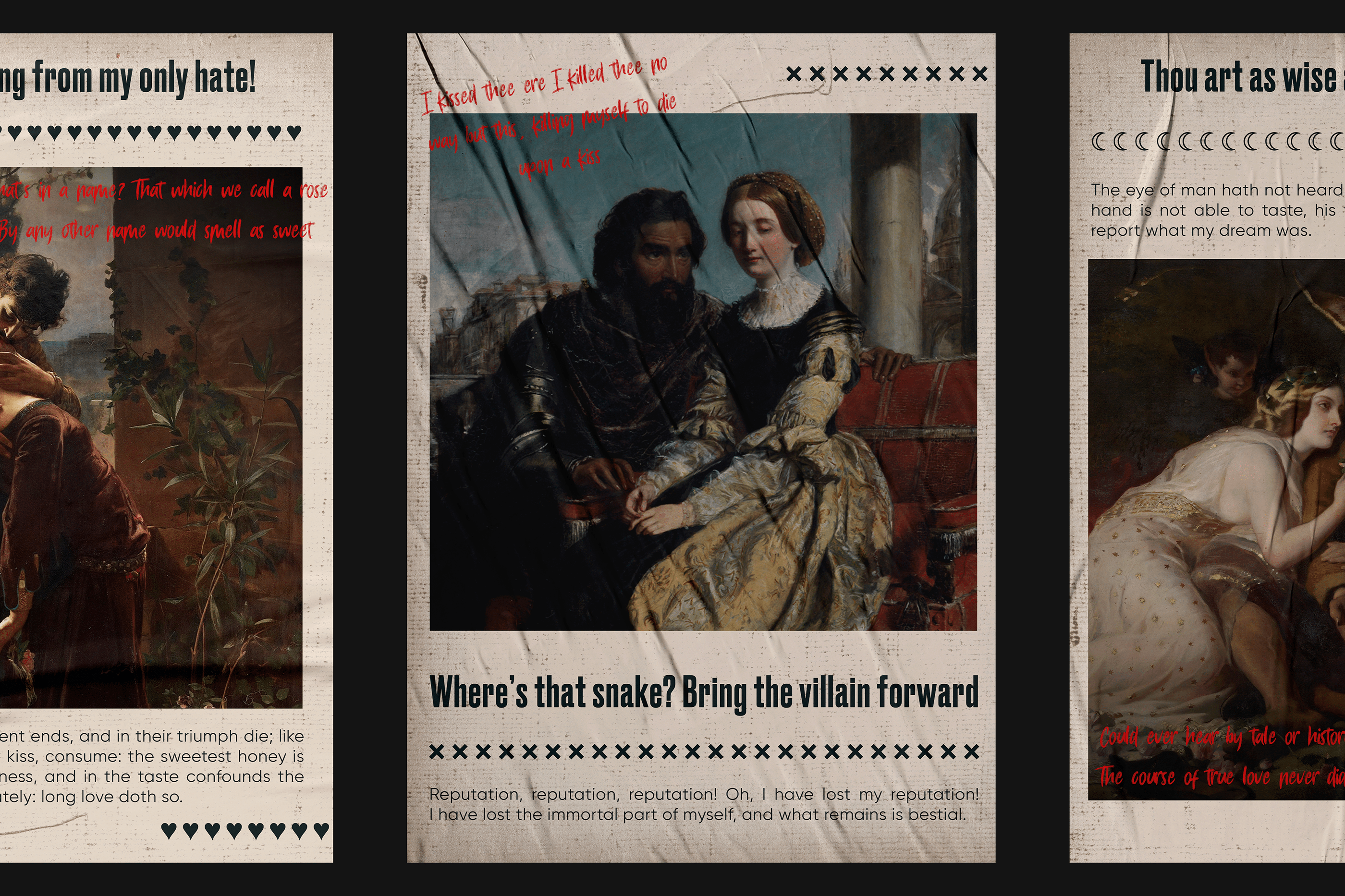 Shakespeare's works poster series — Изображение №1 — Графика на Dprofile