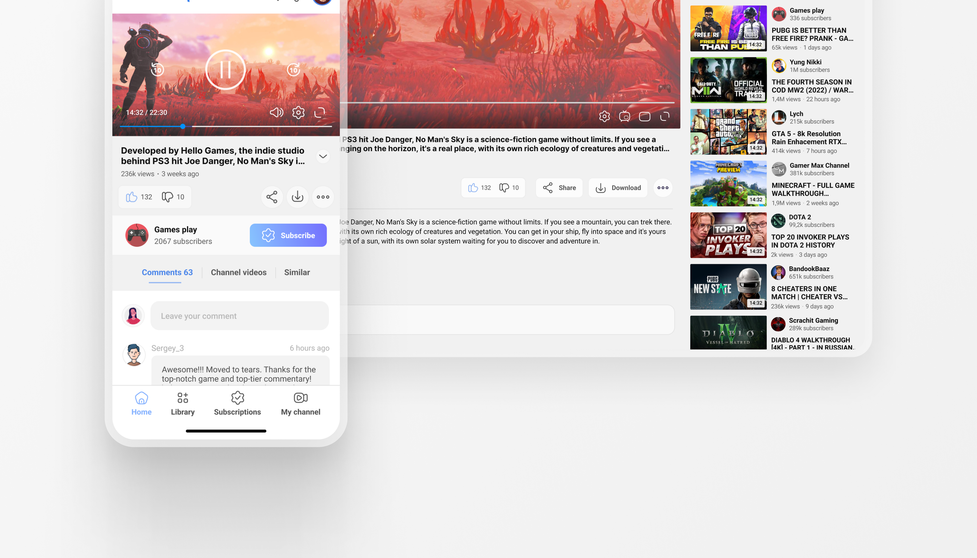 Multi-topics - видеохостинг | UX/UI Design — Изображение №2 — Интерфейсы, Брендинг на Dprofile