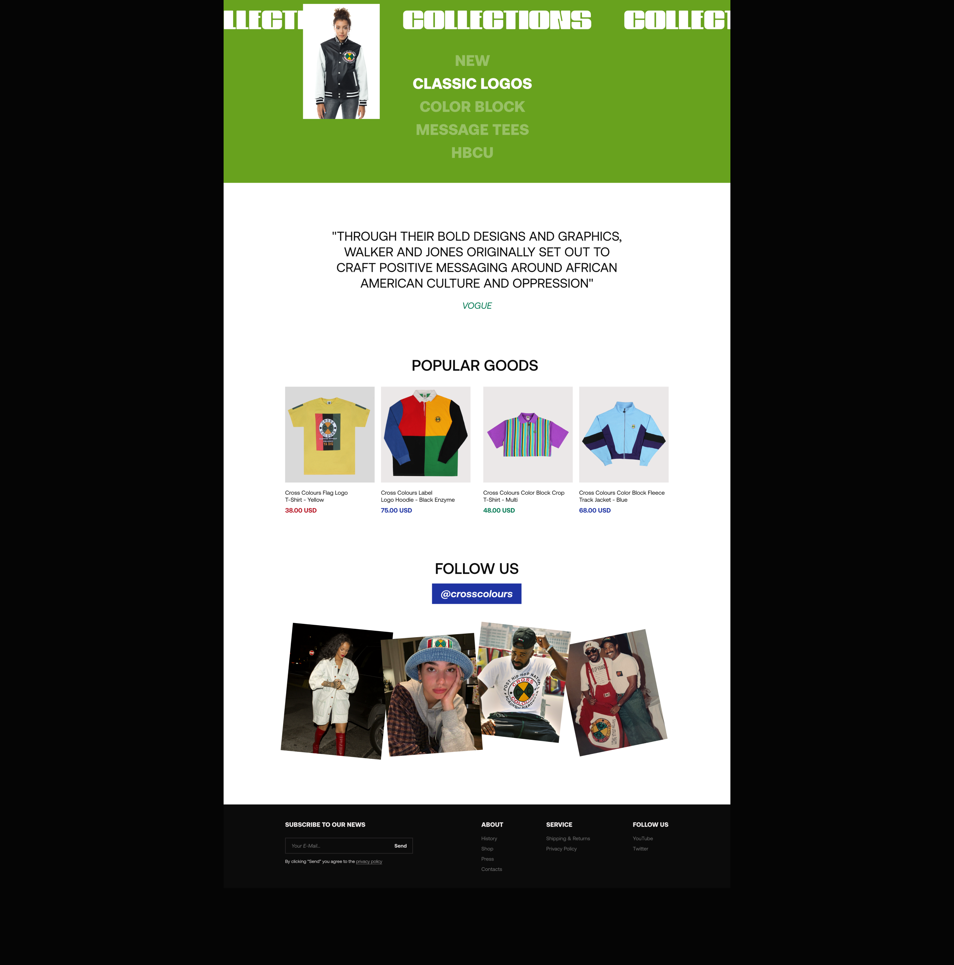 Cross Colours | E-commerce Redesign — Изображение №3 — Интерфейсы на Dprofile