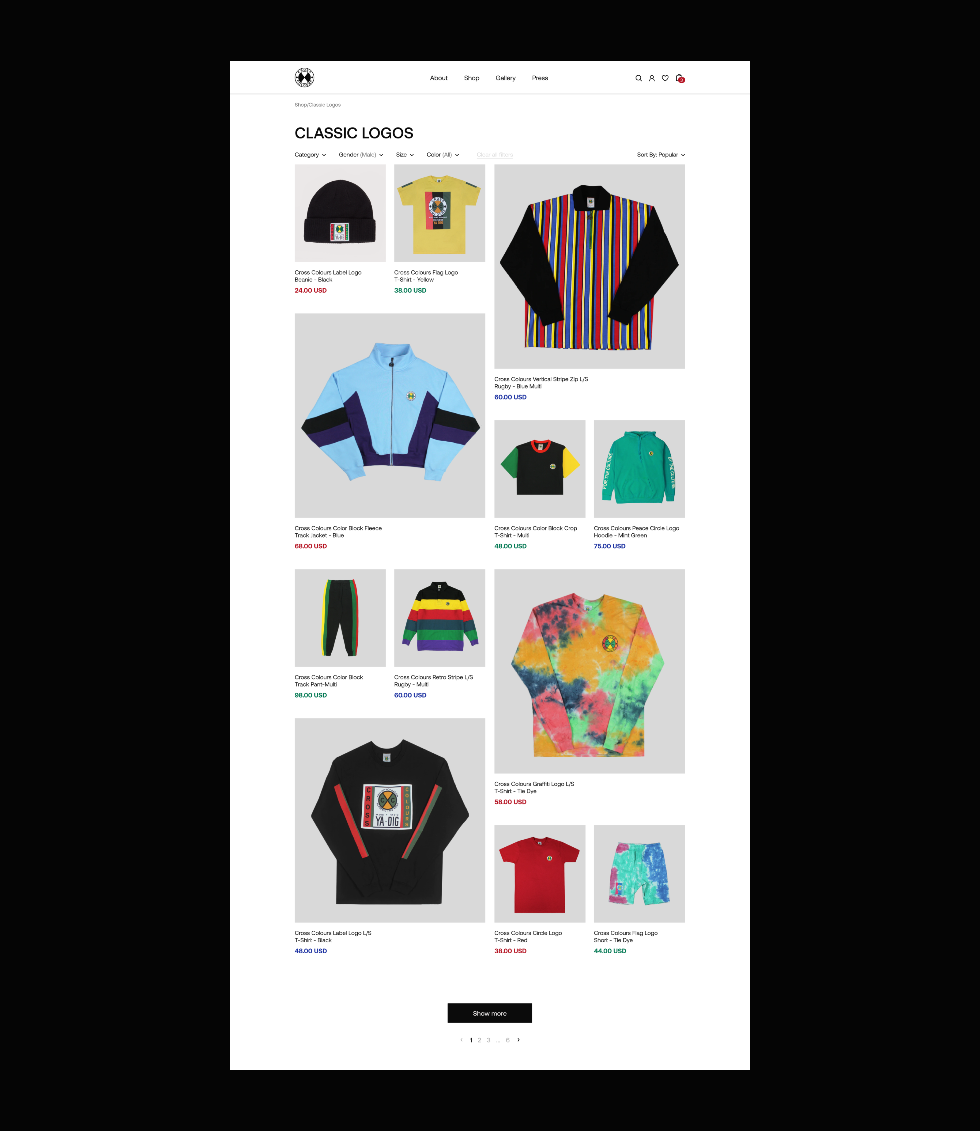 Cross Colours | E-commerce Redesign — Изображение №5 — Интерфейсы на Dprofile