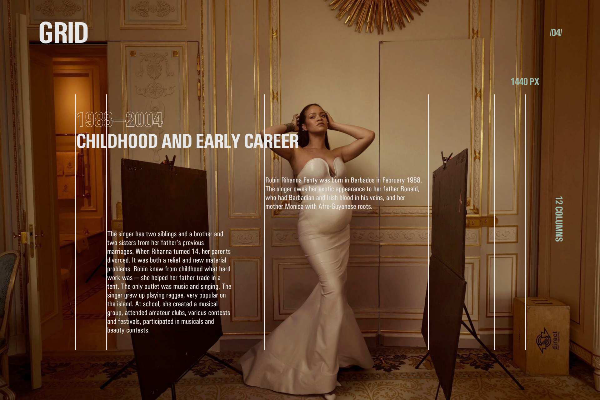 Website concept | Rihanna — Изображение №11 — Интерфейсы, Иллюстрация на Dprofile