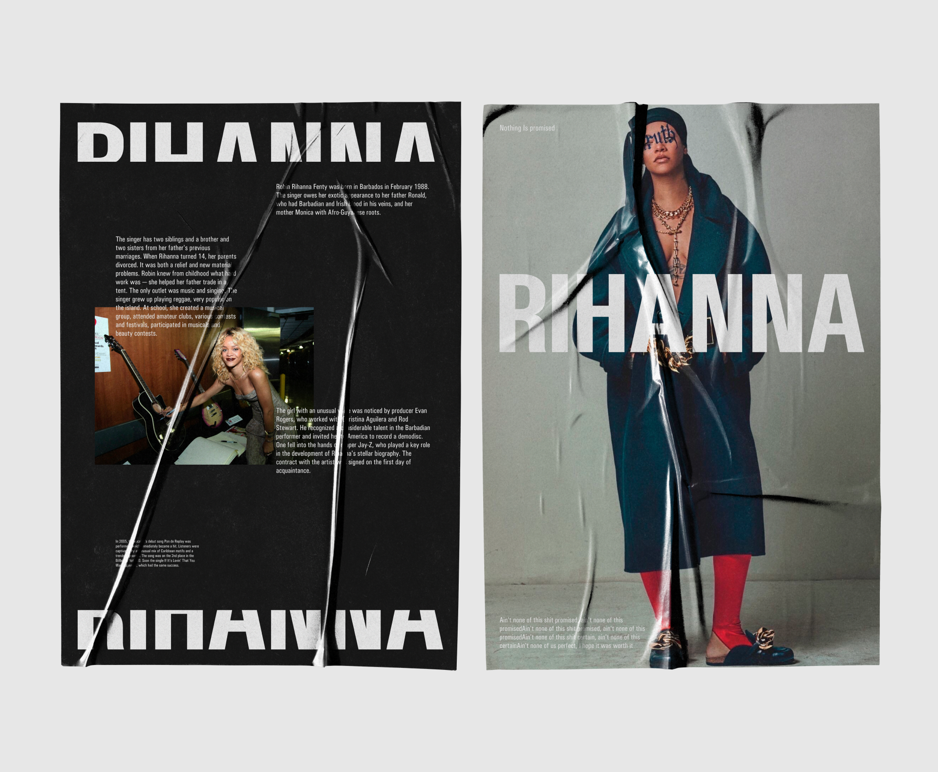 Website concept | Rihanna — Изображение №3 — Интерфейсы, Иллюстрация на Dprofile