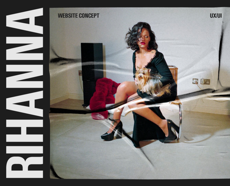 Website concept | Rihanna на Dprofile