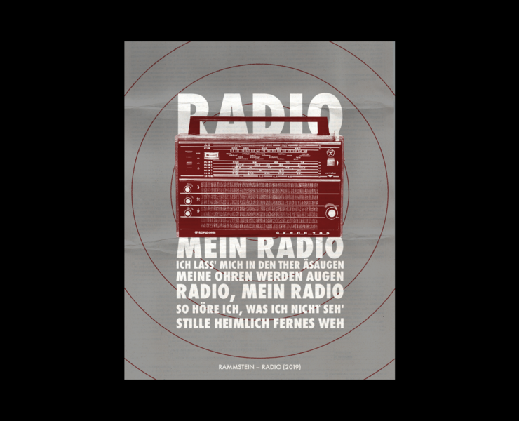 Rammstein — Radio. Poster на Dprofile