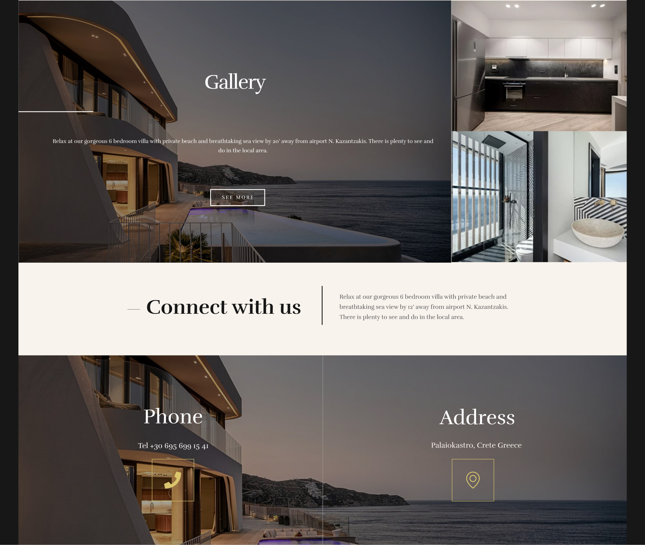 MELTEMY - Villa in Crete — Изображение №5 — Интерфейсы на Dprofile
