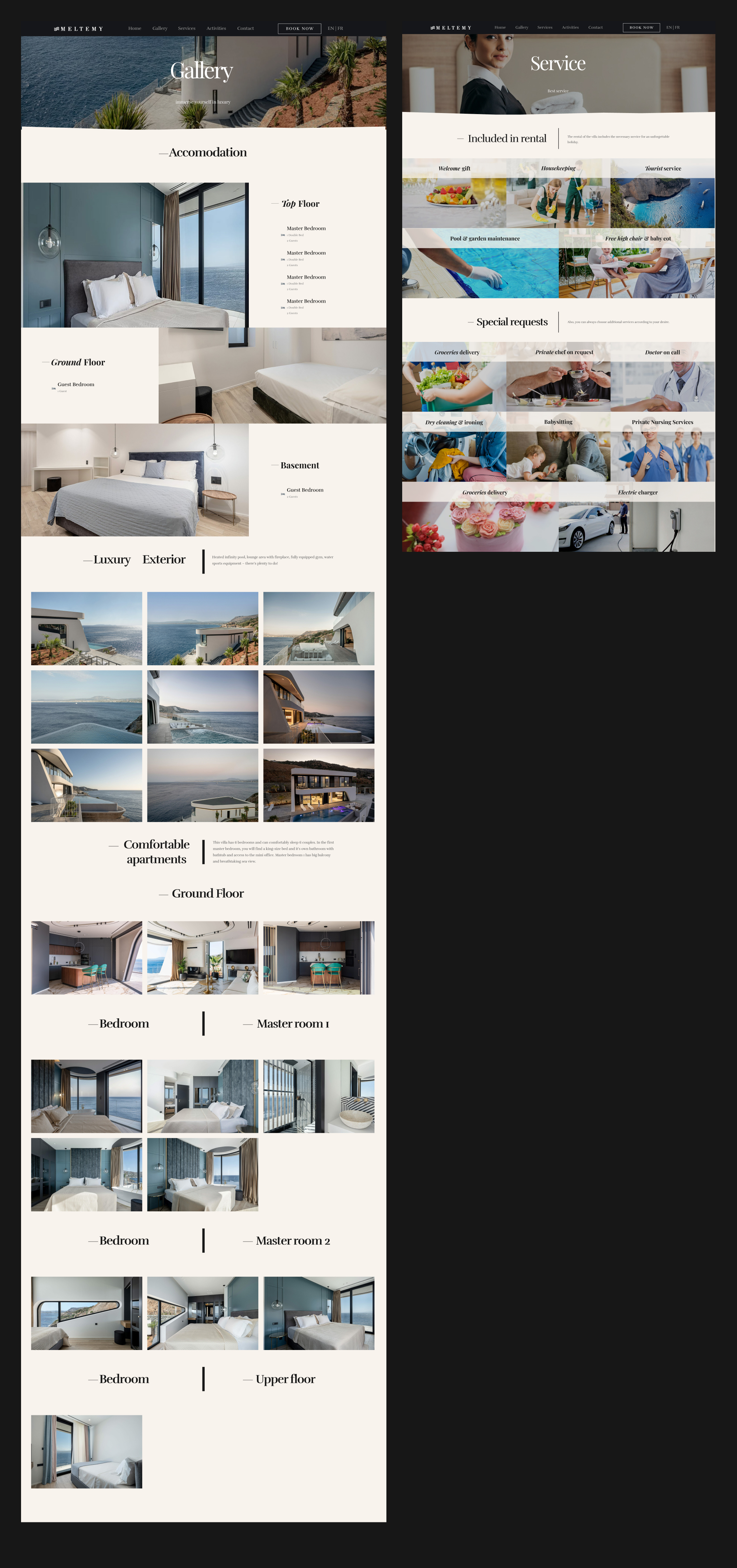 MELTEMY - Villa in Crete — Изображение №7 — Интерфейсы на Dprofile