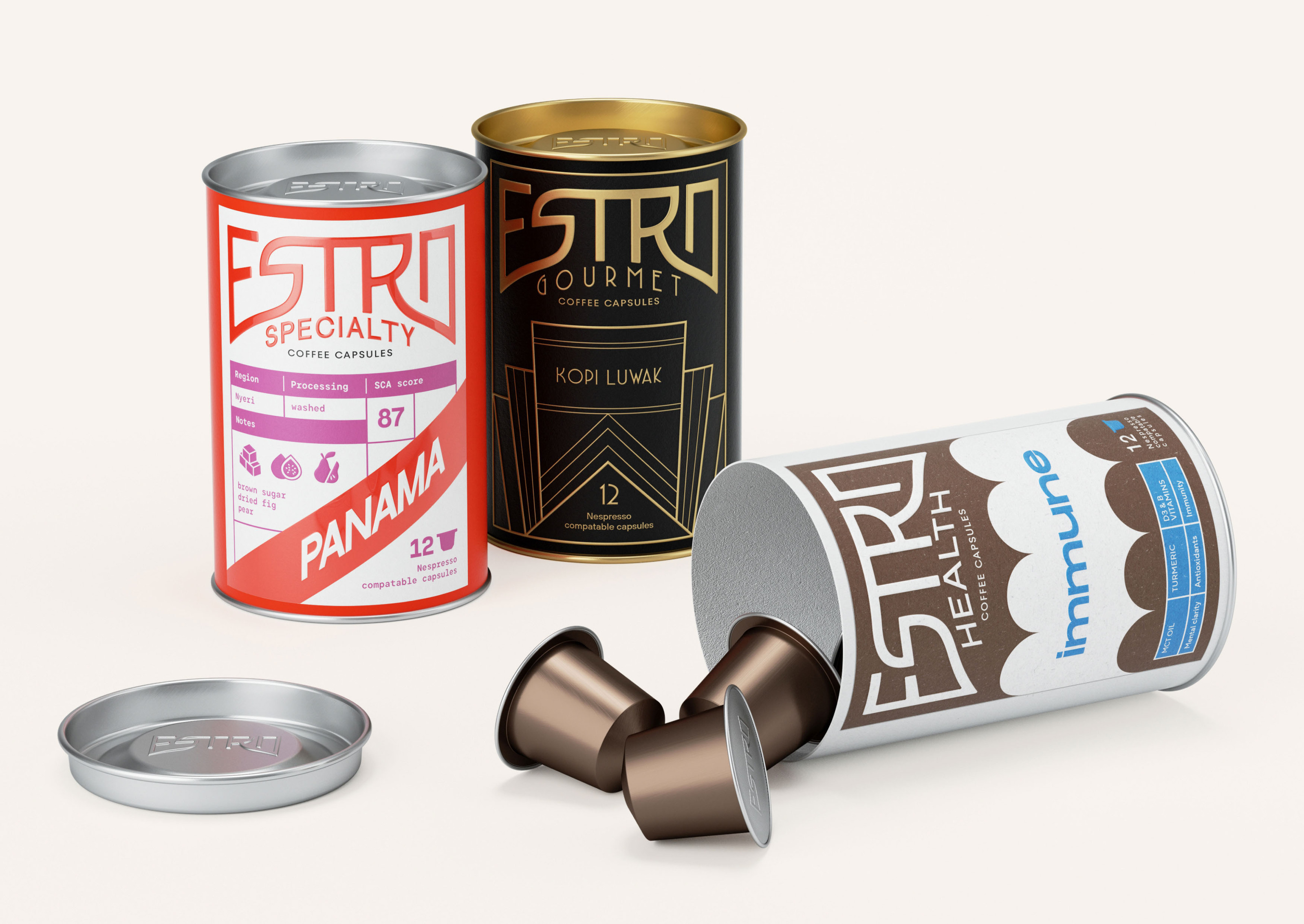 ESTRO — brand new coffee capsules — Изображение №21 — Брендинг на Dprofile