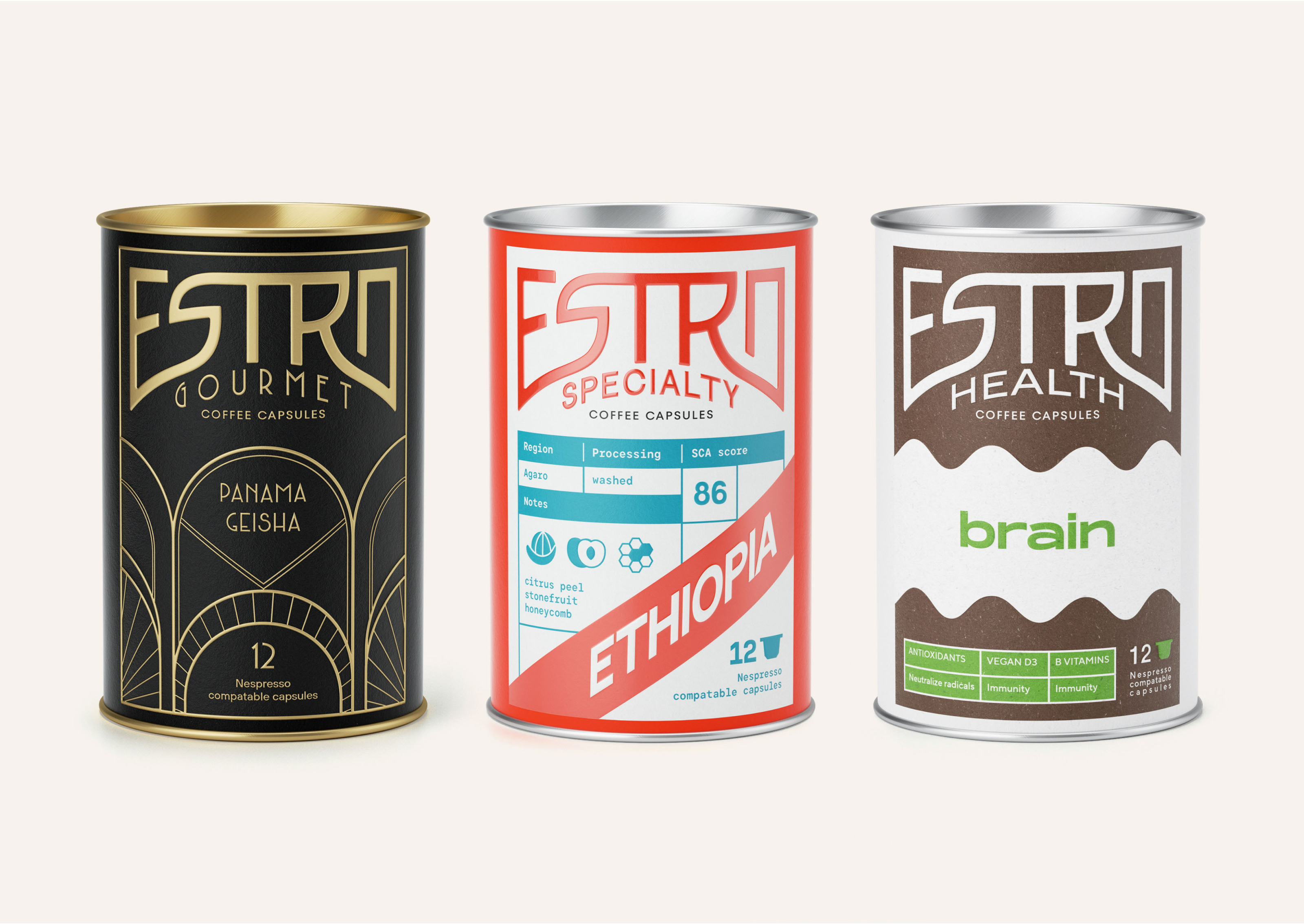 ESTRO — brand new coffee capsules — Изображение №22 — Брендинг на Dprofile