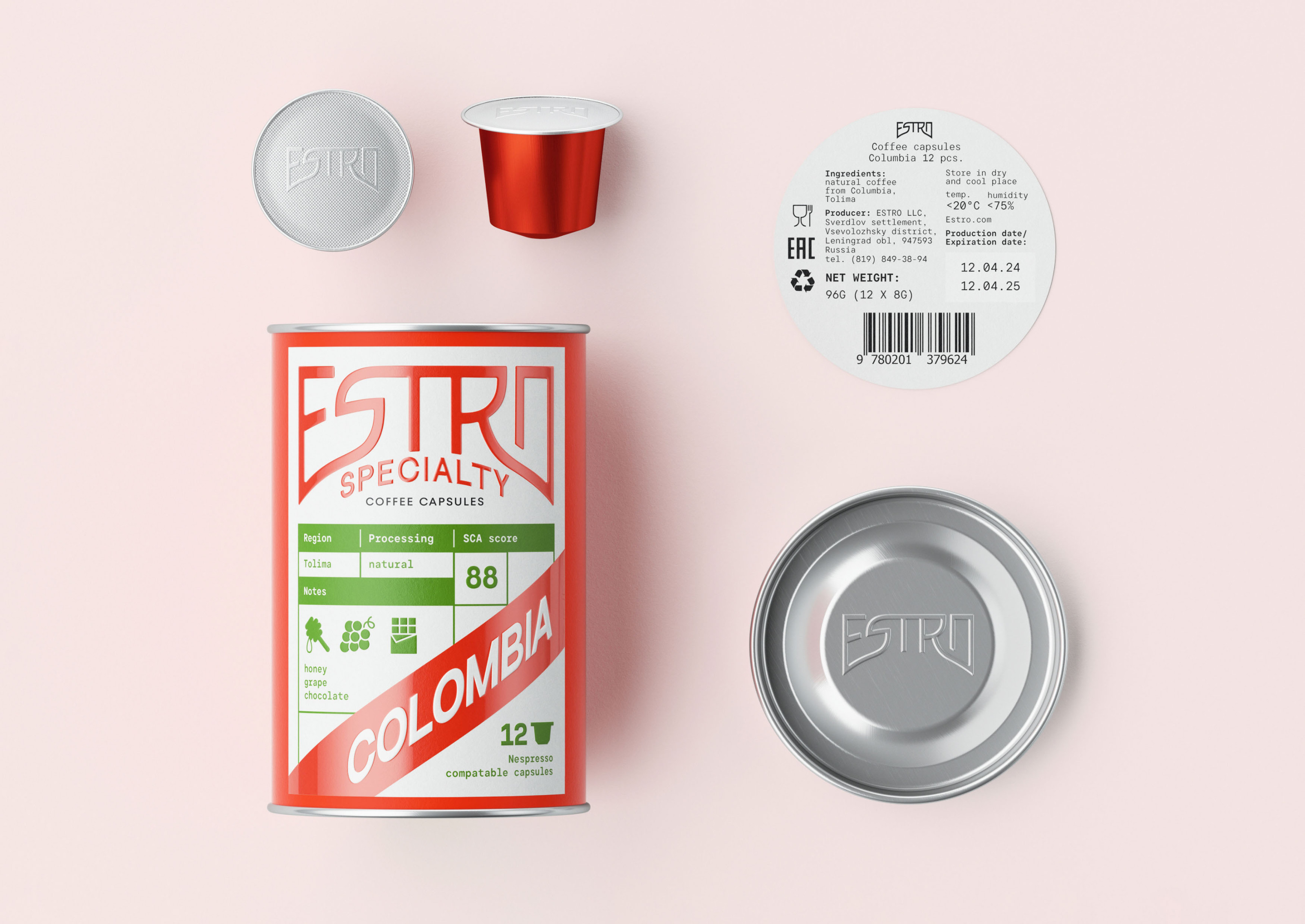 ESTRO — brand new coffee capsules — Изображение №12 — Брендинг на Dprofile