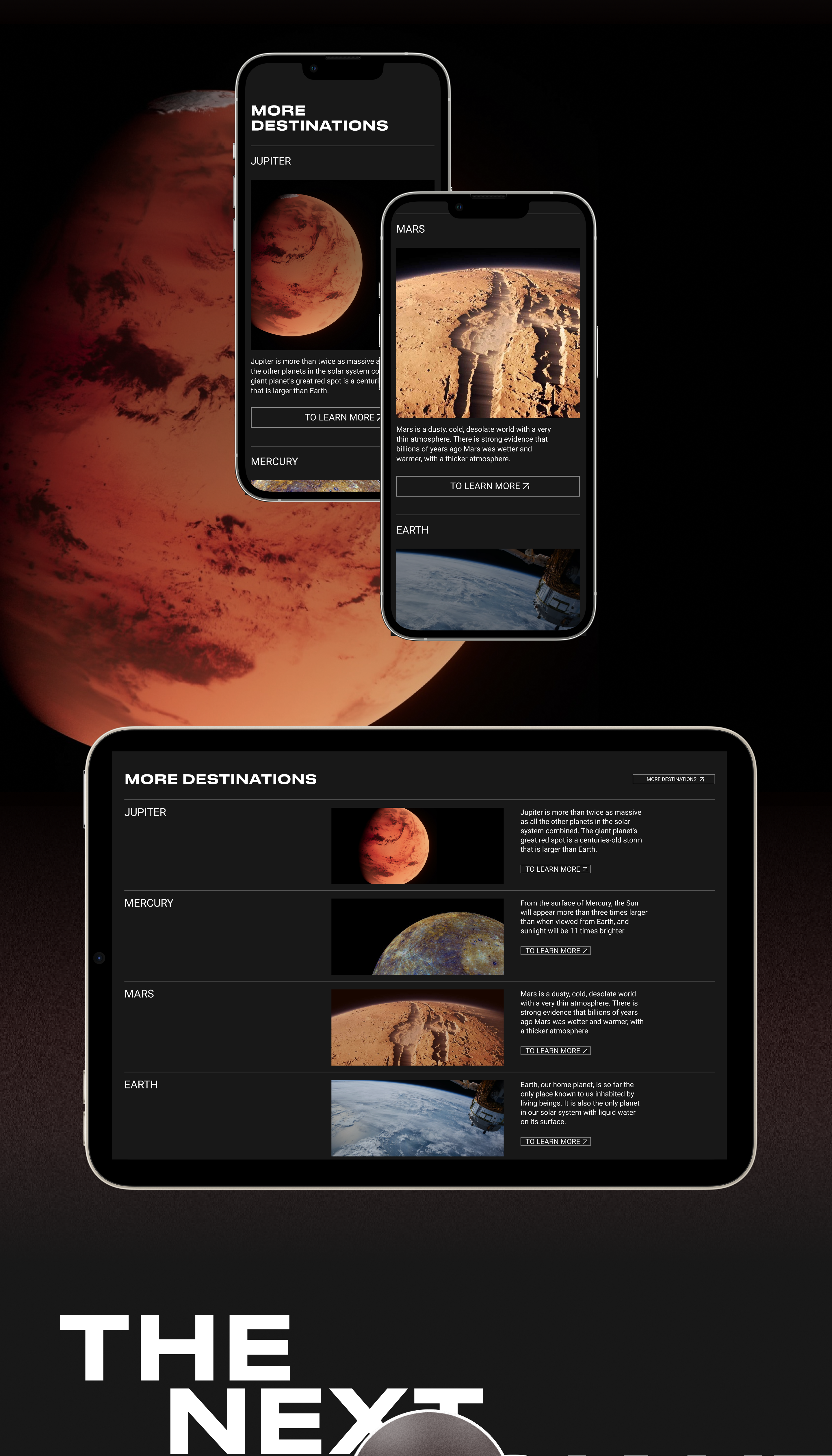 NASA Deep Dive Planetary Website — redesign — Изображение №12 — Интерфейсы на Dprofile