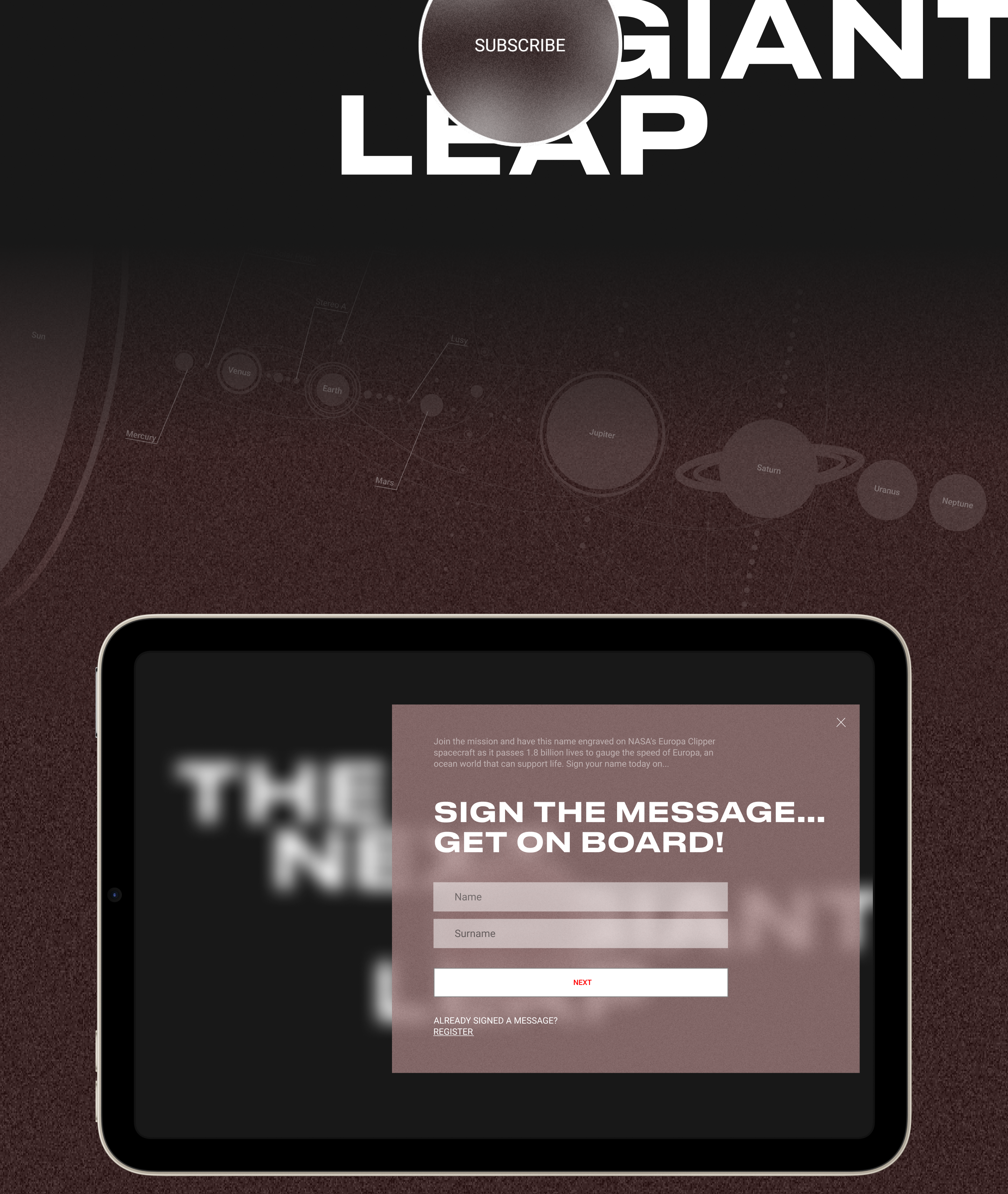 NASA Deep Dive Planetary Website — redesign — Изображение №13 — Интерфейсы на Dprofile