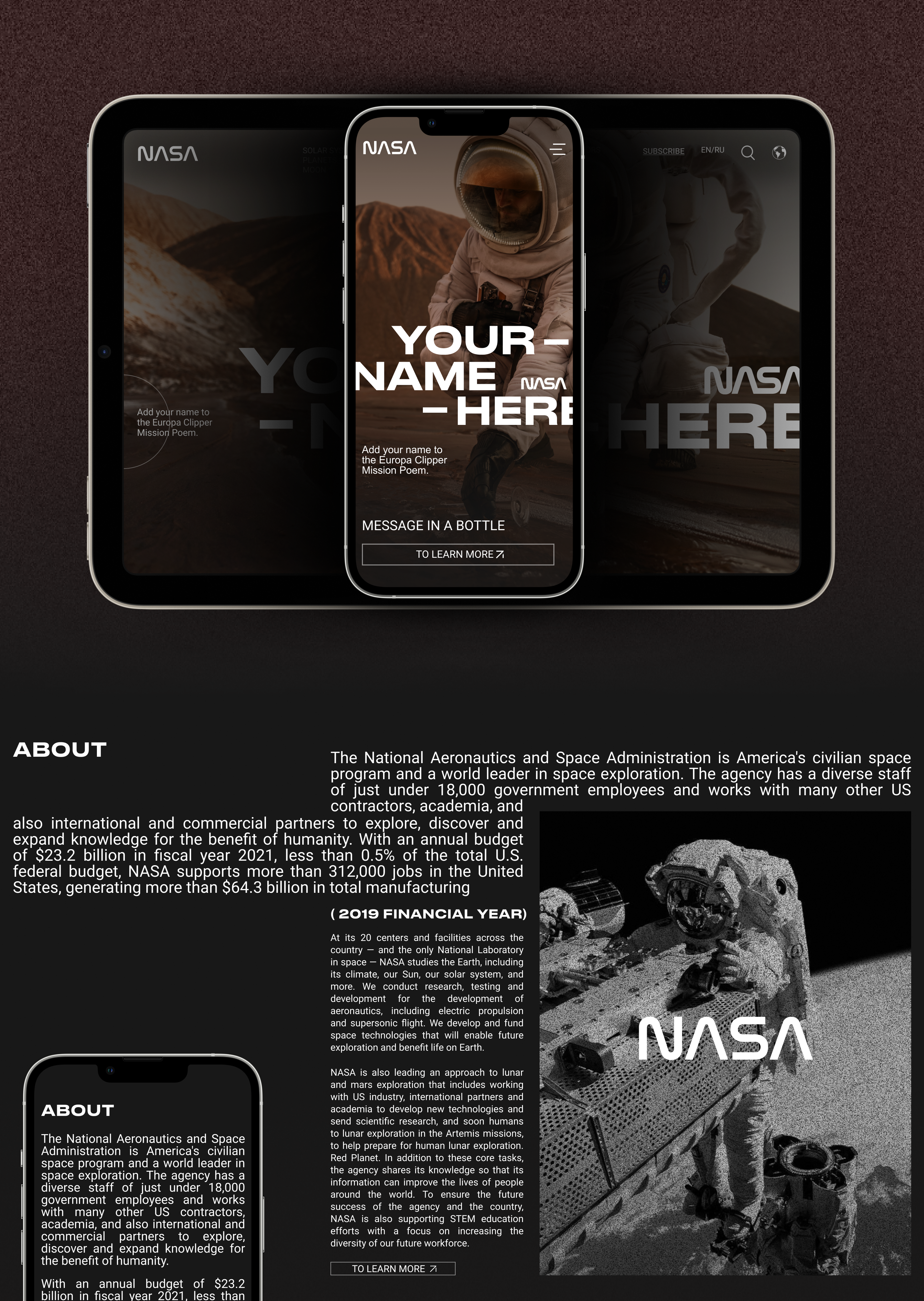 NASA Deep Dive Planetary Website — redesign — Изображение №3 — Интерфейсы на Dprofile