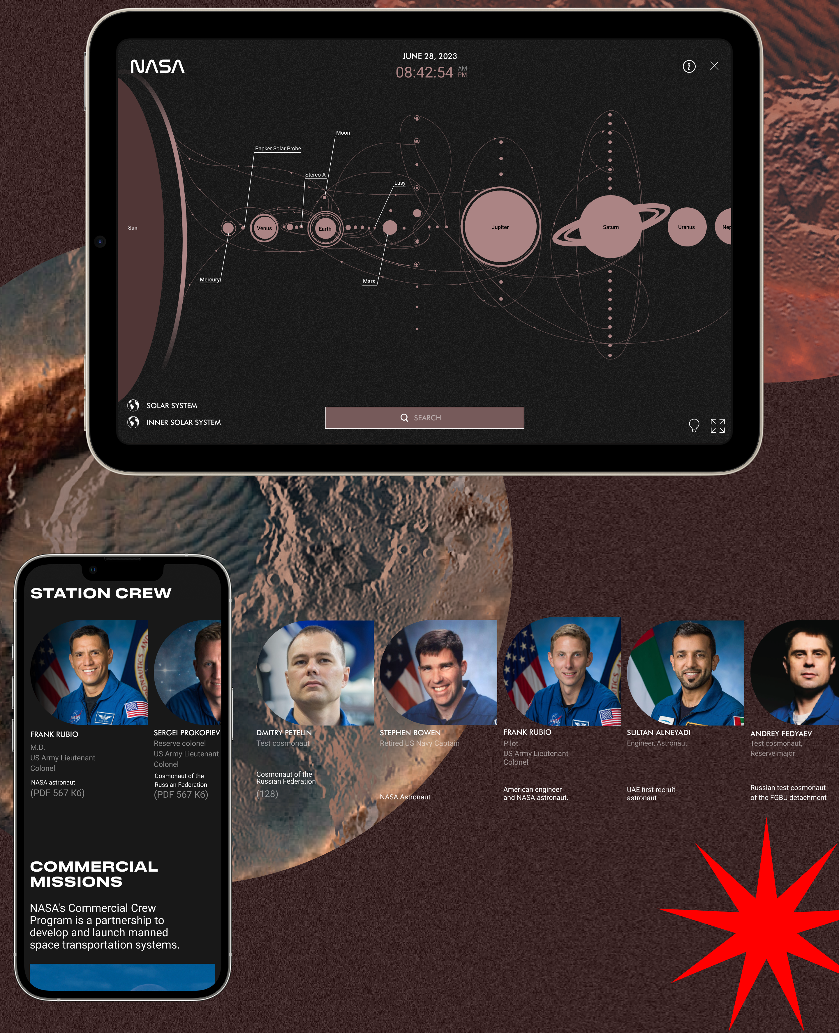 NASA Deep Dive Planetary Website — redesign — Изображение №6 — Интерфейсы на Dprofile