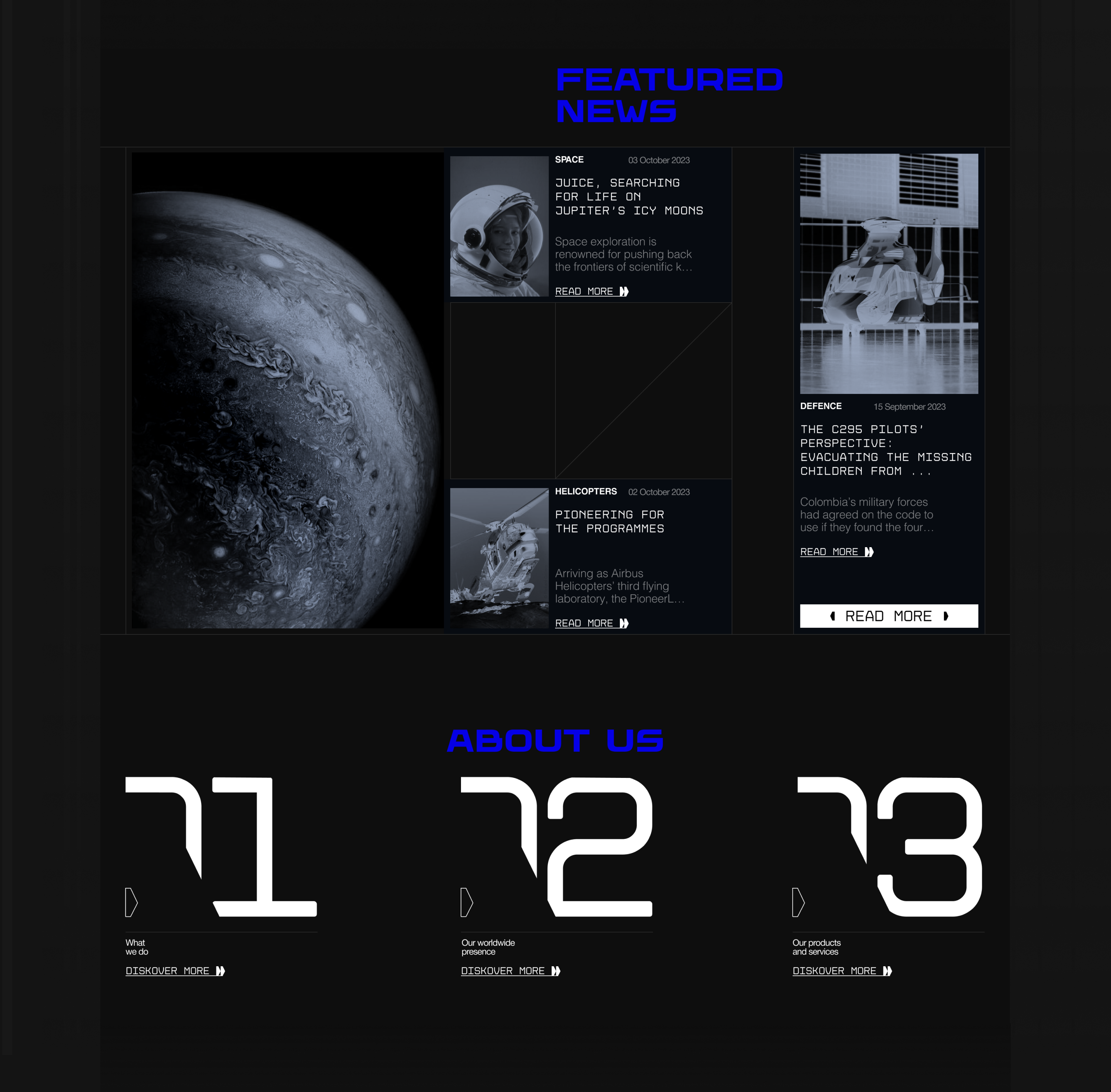 Redesign Airbus corporate website — Изображение №6 — Интерфейсы на Dprofile