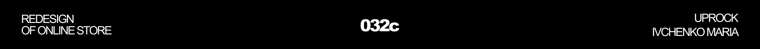 Redesign of online store 032c — Изображение №1 — Интерфейсы на Dprofile