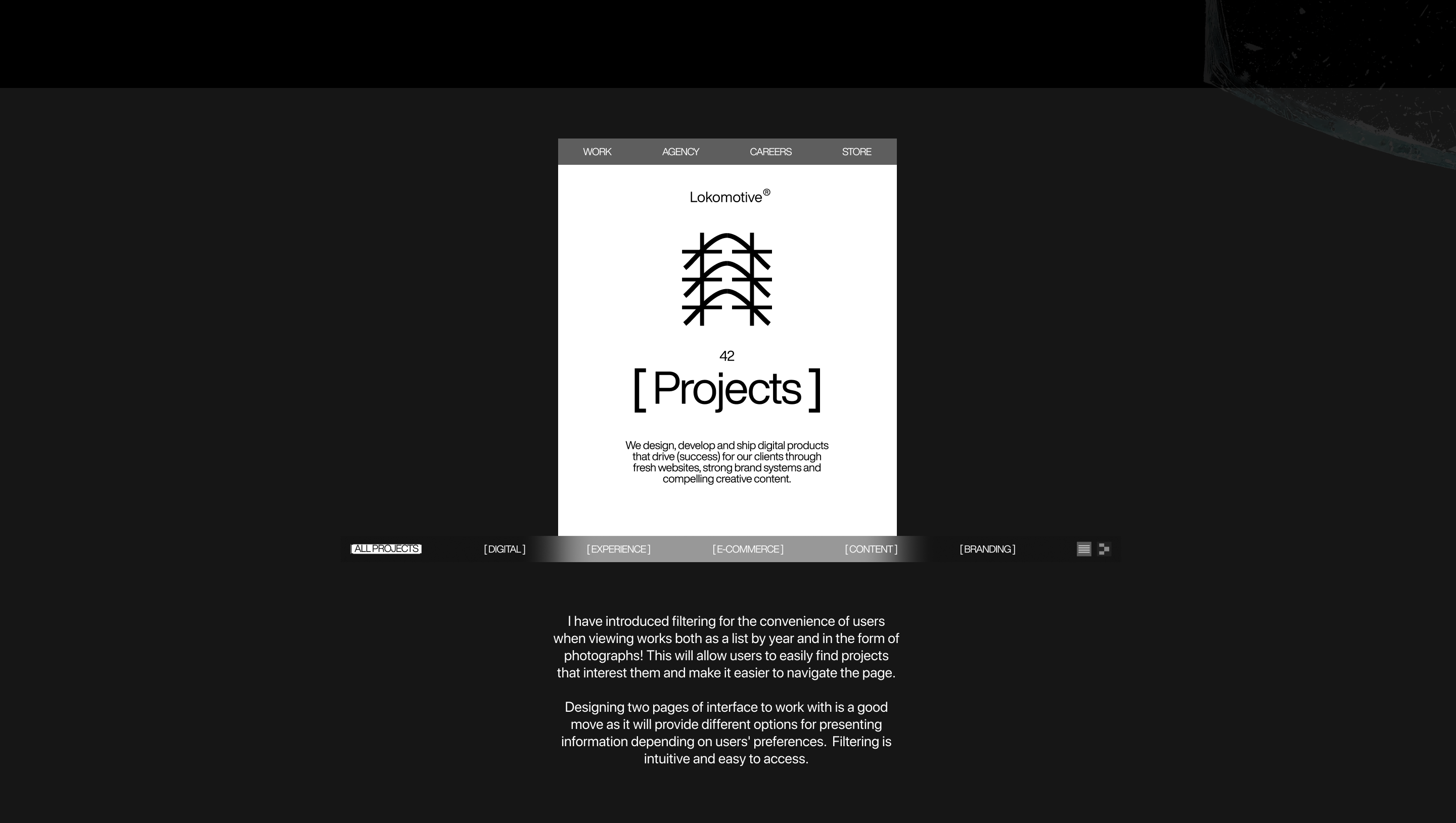 Redesign of the Lokomotive agency website — Изображение №8 — Интерфейсы на Dprofile