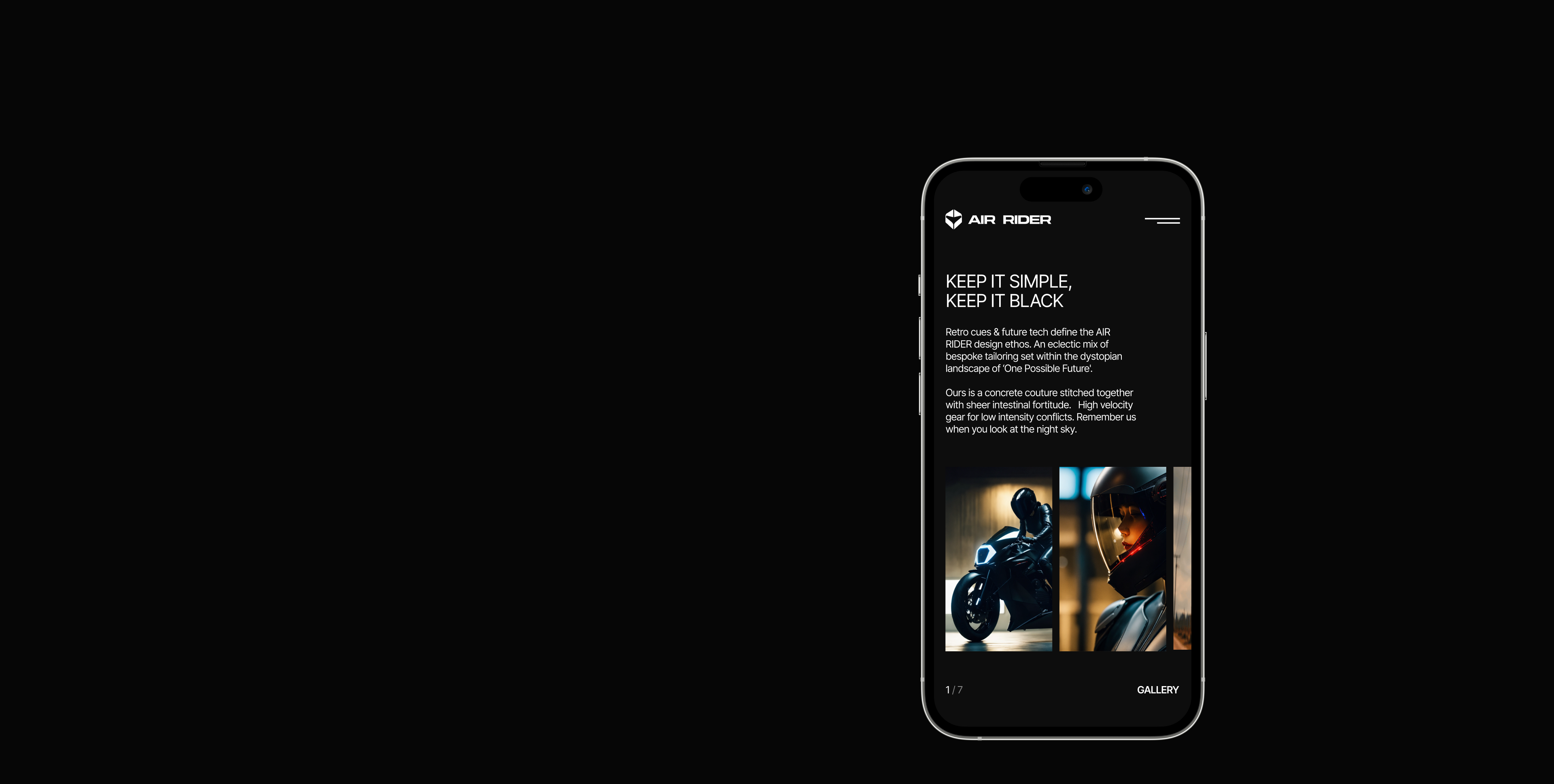 AIR RIDER | Motorcycle helmet — Изображение №15 — Интерфейсы, Анимация на Dprofile