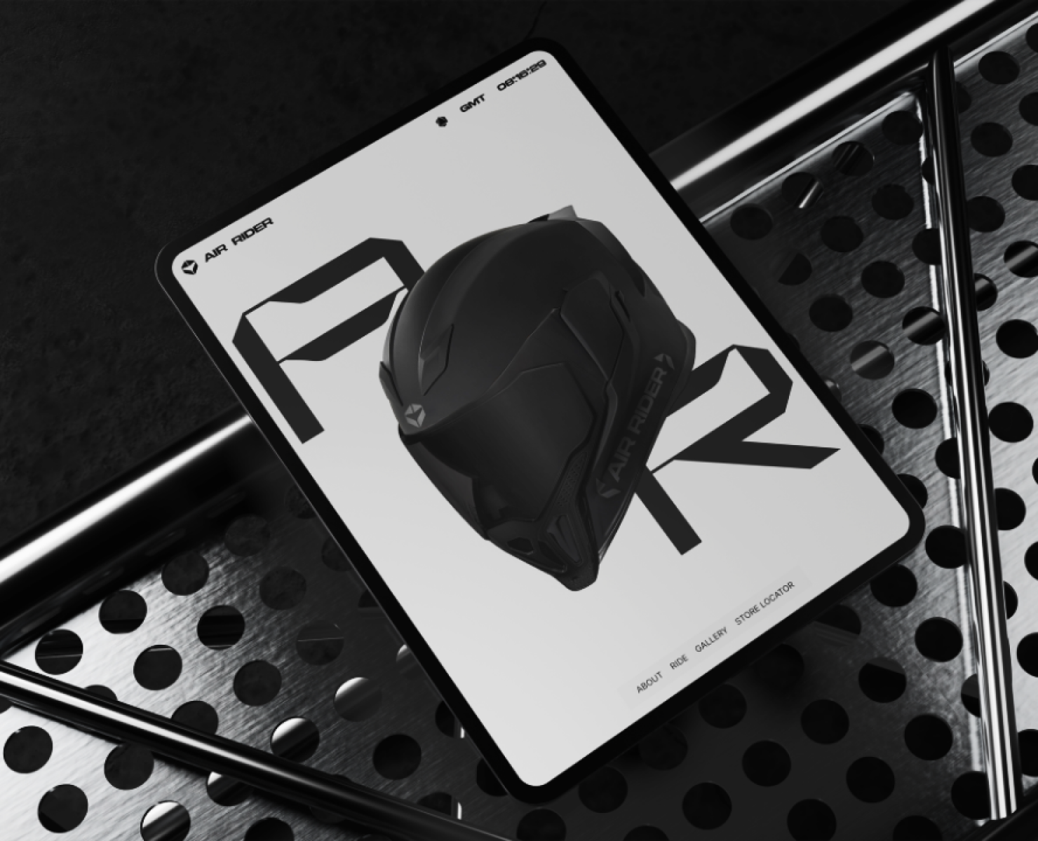 AIR RIDER | Motorcycle helmet — Интерфейсы, Анимация на Dprofile
