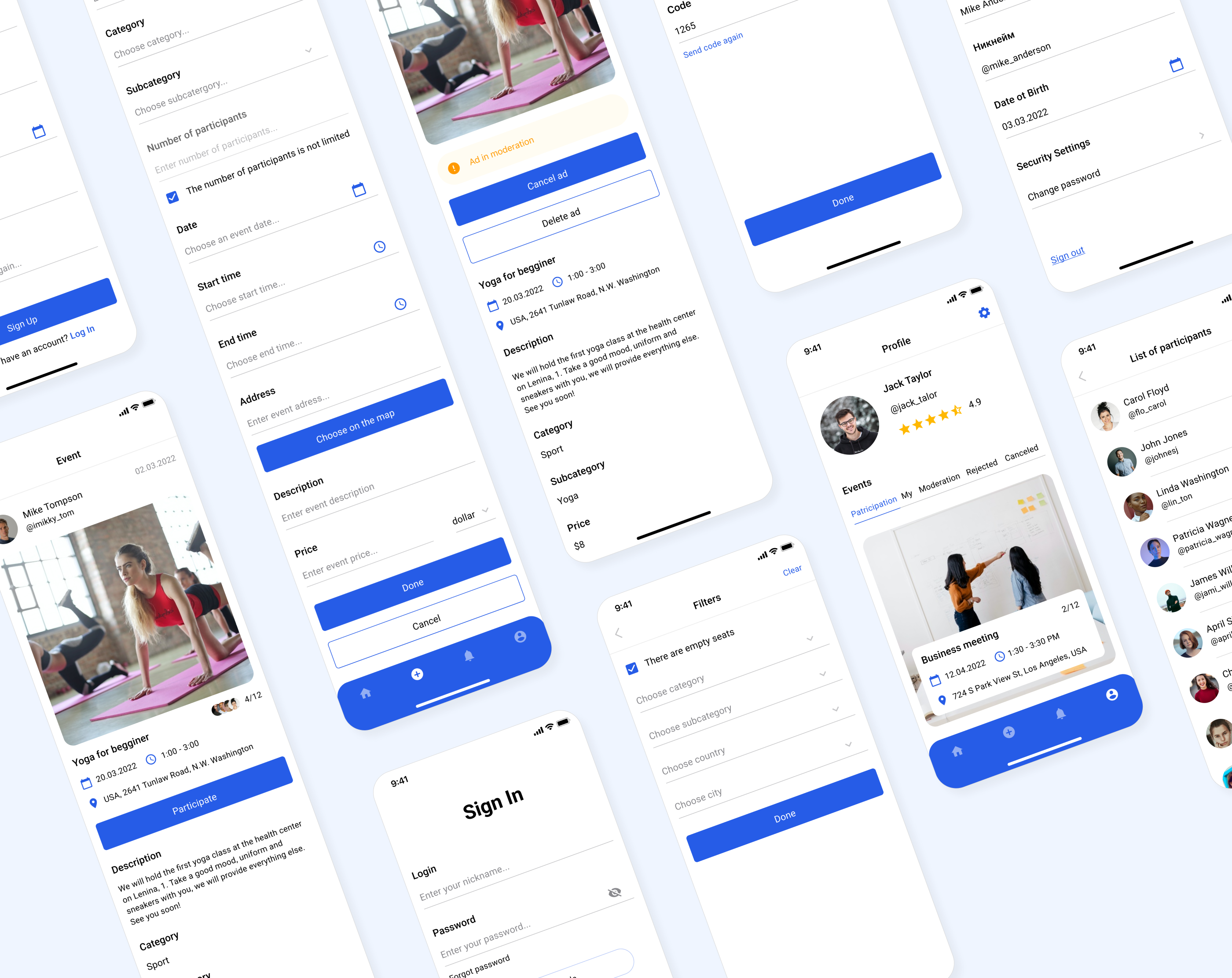 Event app - приложение для публикации и поиска мероприятий — Изображение №20 — Интерфейсы на Dprofile