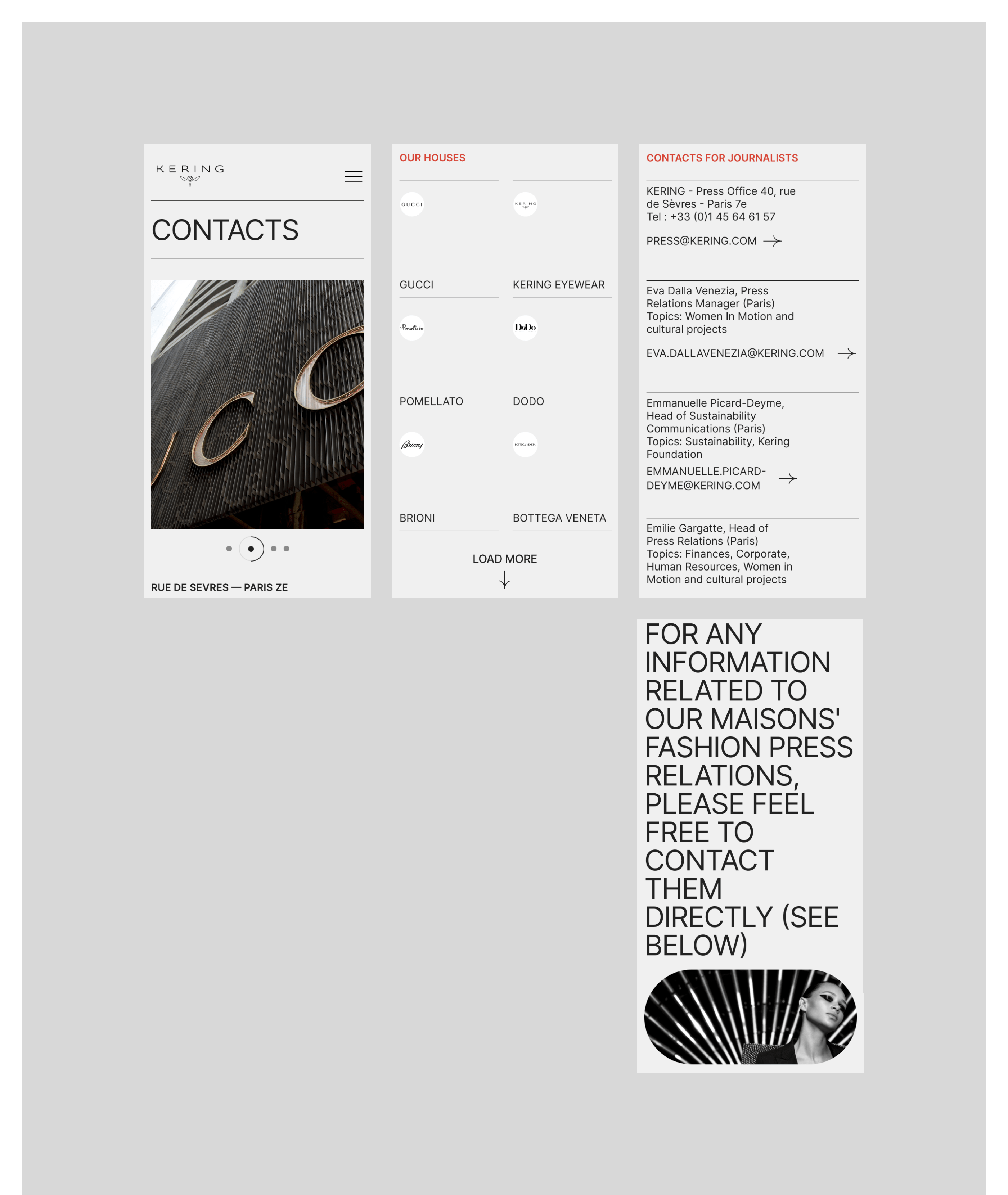 Kering | Corporate Redesign — Изображение №15 — Интерфейсы на Dprofile