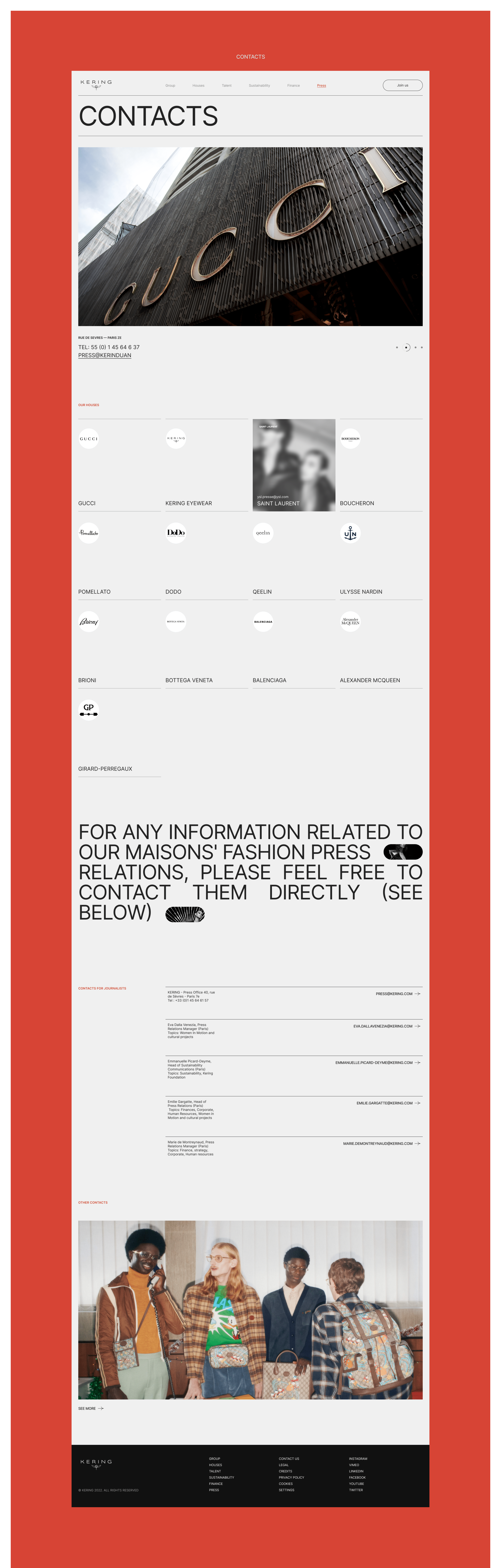 Kering | Corporate Redesign — Изображение №14 — Интерфейсы на Dprofile