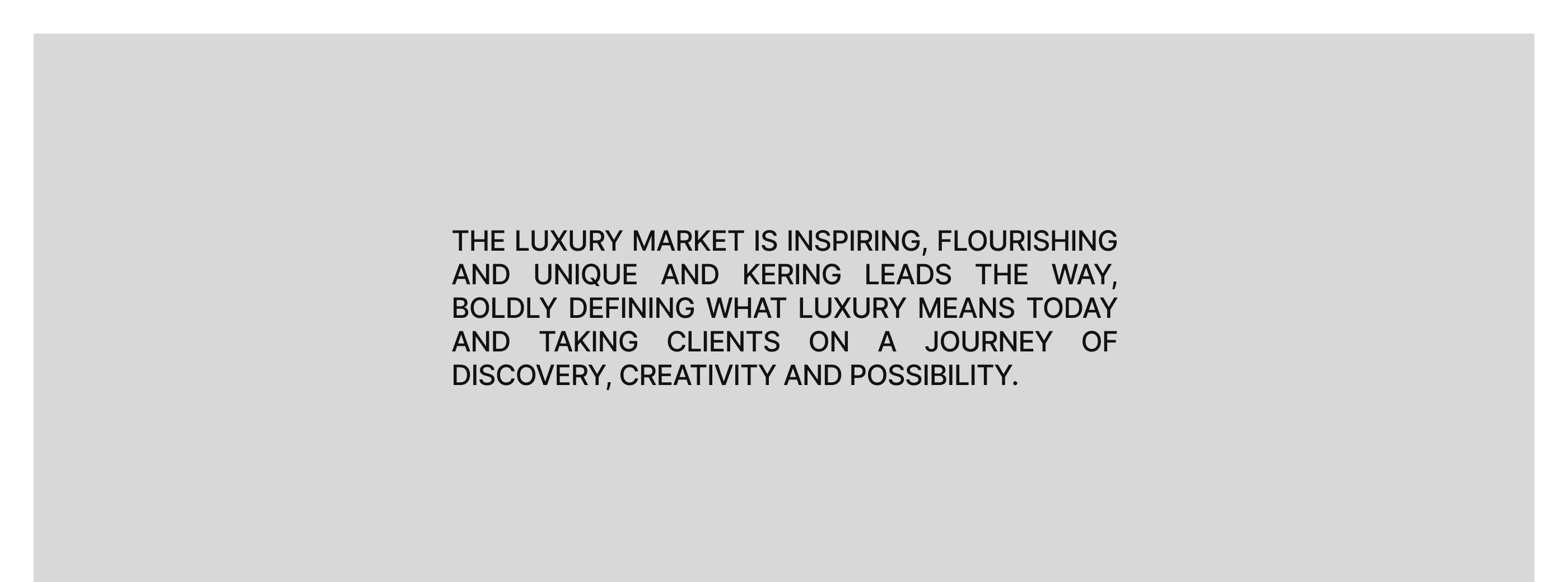 Kering | Corporate Redesign — Изображение №2 — Интерфейсы на Dprofile