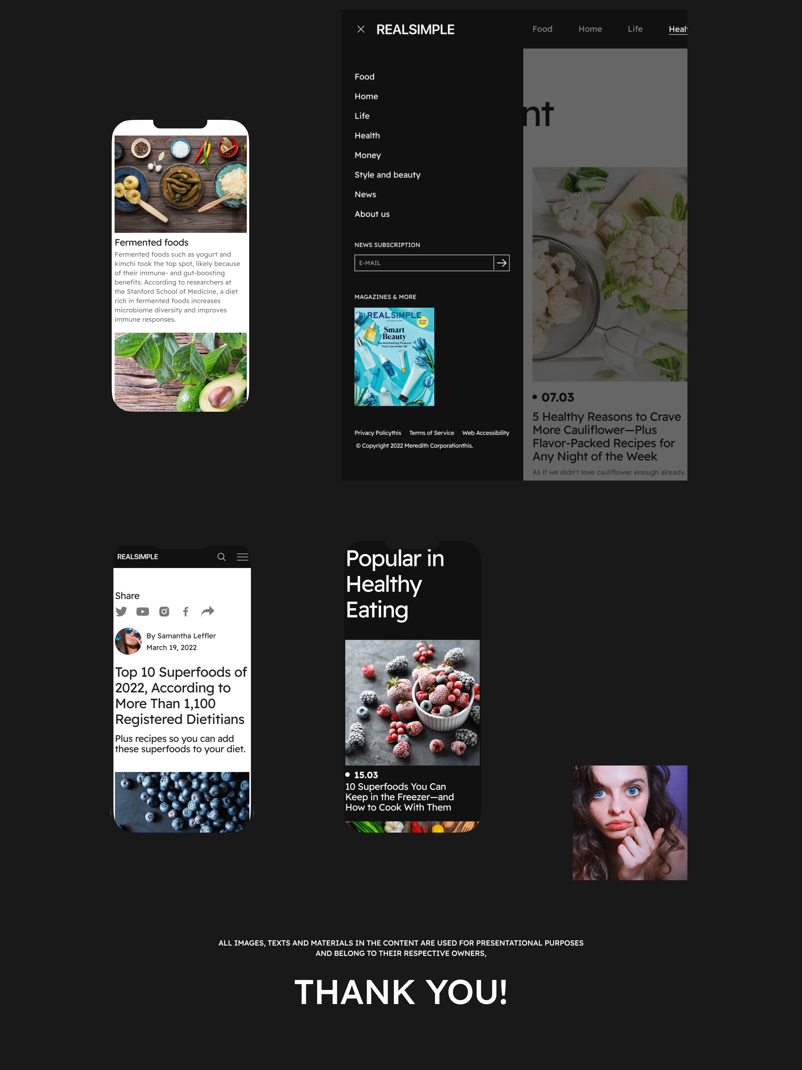 REALSIMPLE | News site — Изображение №6 — Интерфейсы на Dprofile